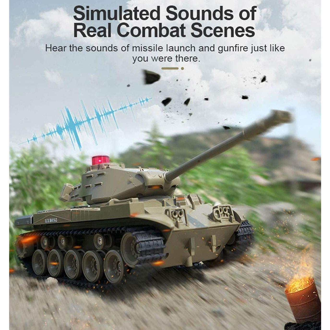 Tanque RC Militar ShenZhen 2.4G 270° Sonidos Realistas