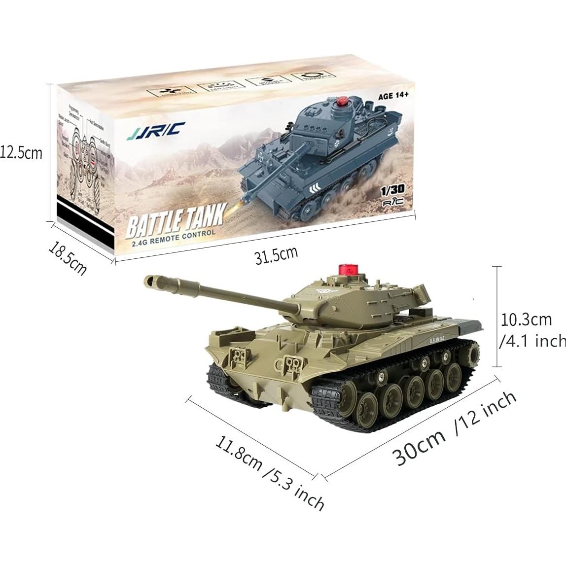 Tanque RC Militar ShenZhen 2.4G 270° Sonidos Realistas