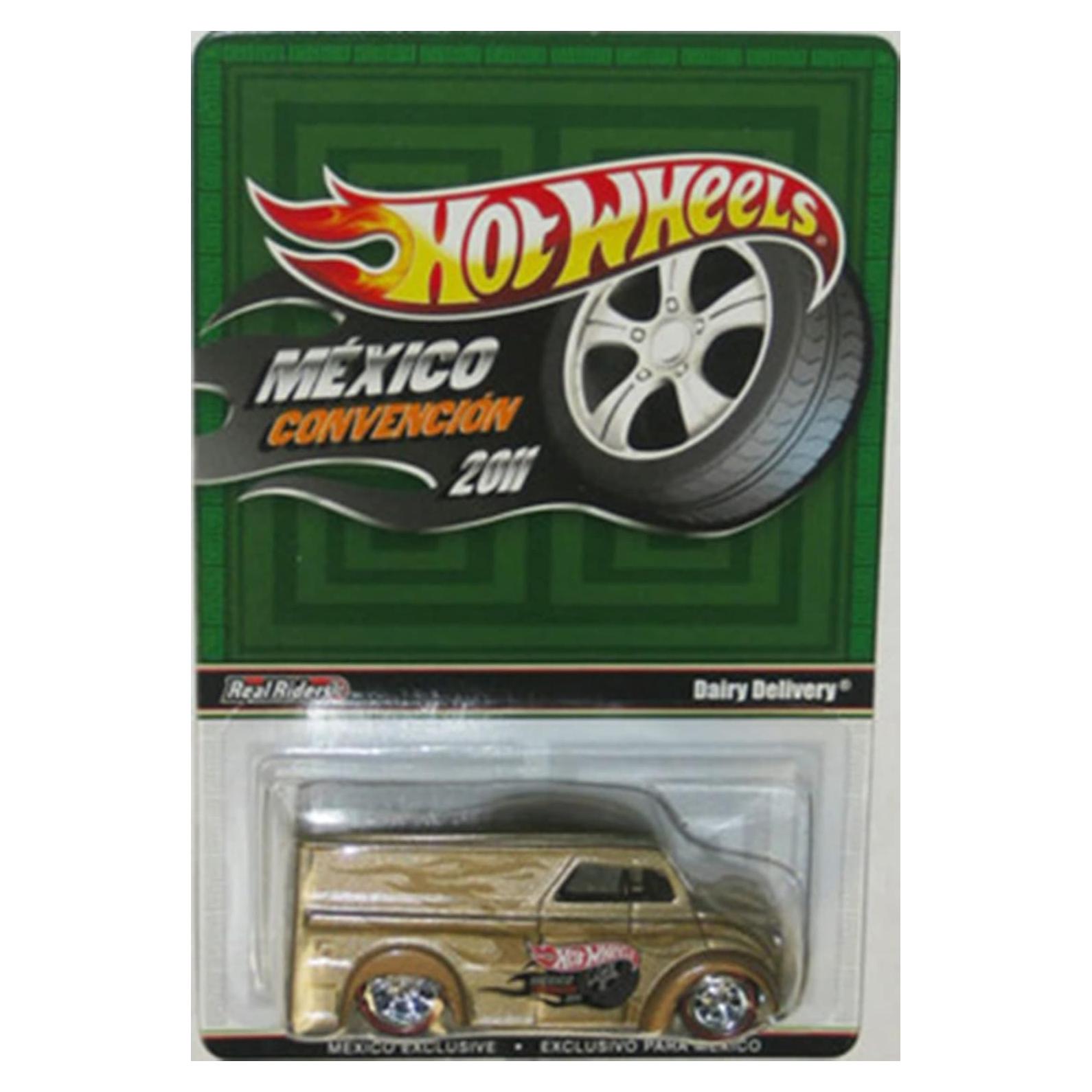 Hot Wheels 2011 Mexico Convention Gold Dairy Delivery Very Rare Limited Edition 1:64 Scale Collectible Car - Only 4000 Made