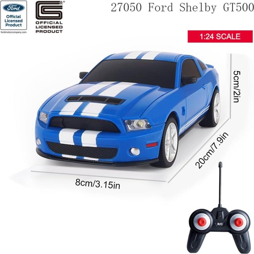 Coche RC Vinie Ford Mustang GT500 1:24 con Luces LED