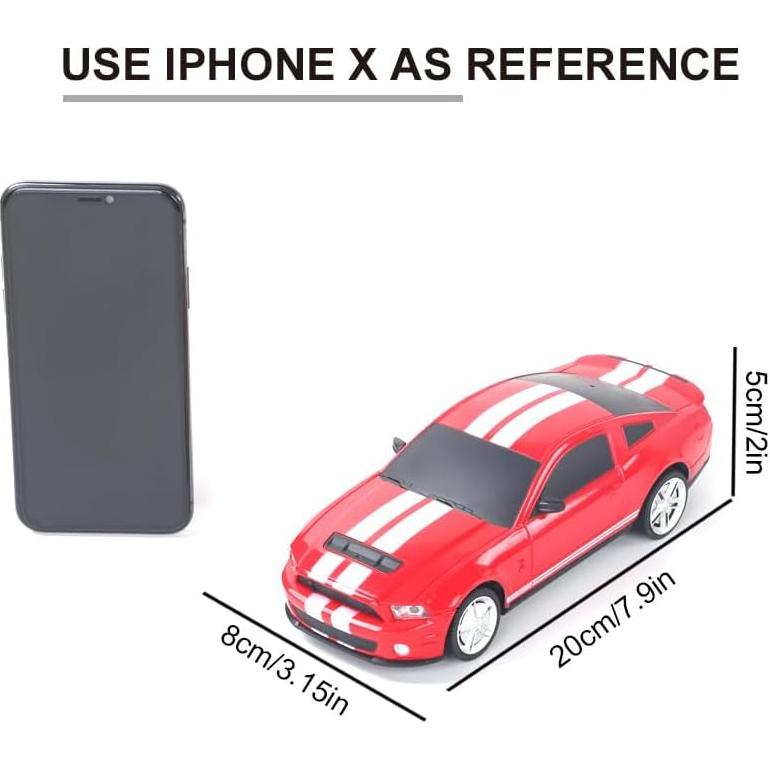 Coche RC Vinie Ford Mustang GT500 1:24 con Luces LED