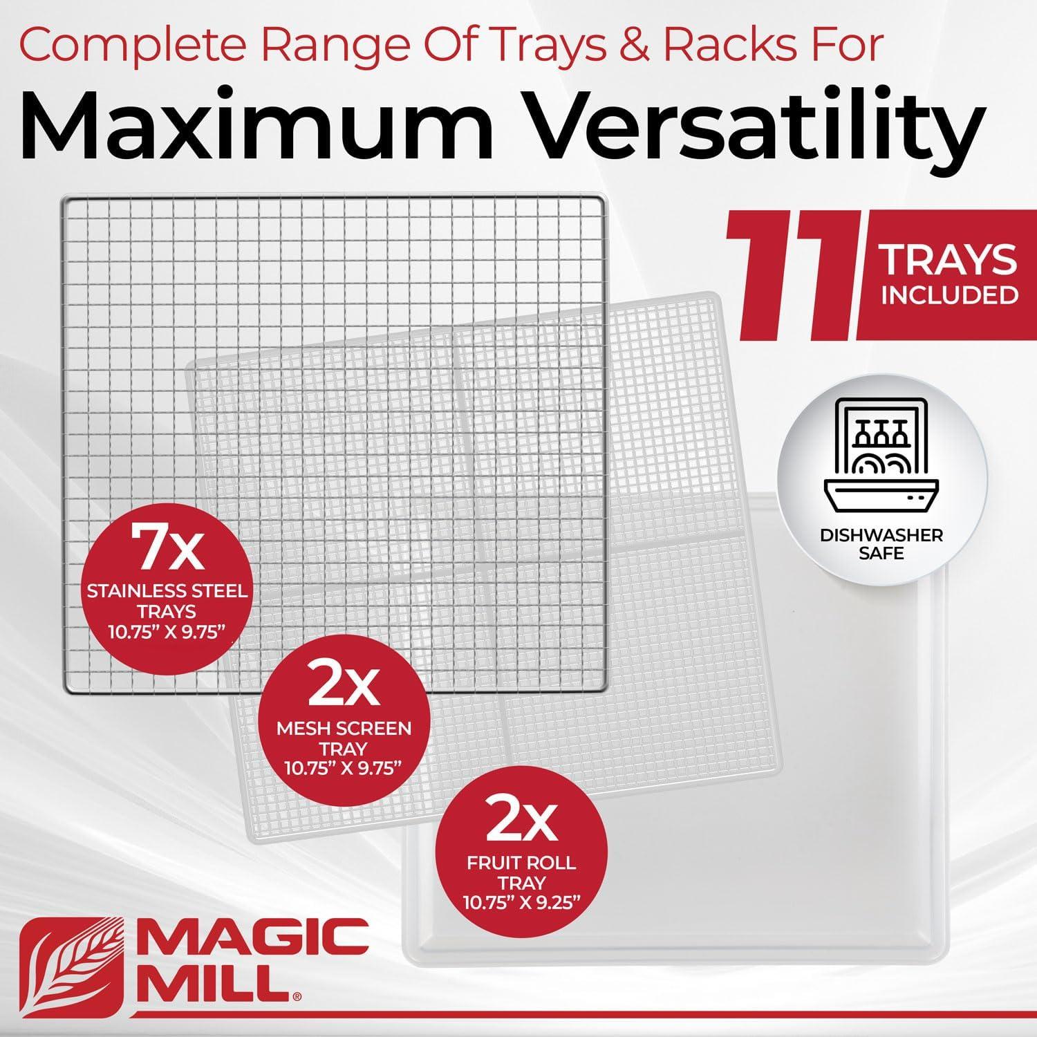 Deshidratadora Magic Mill MFD-7700 | 7 Bandejas Inoxidable