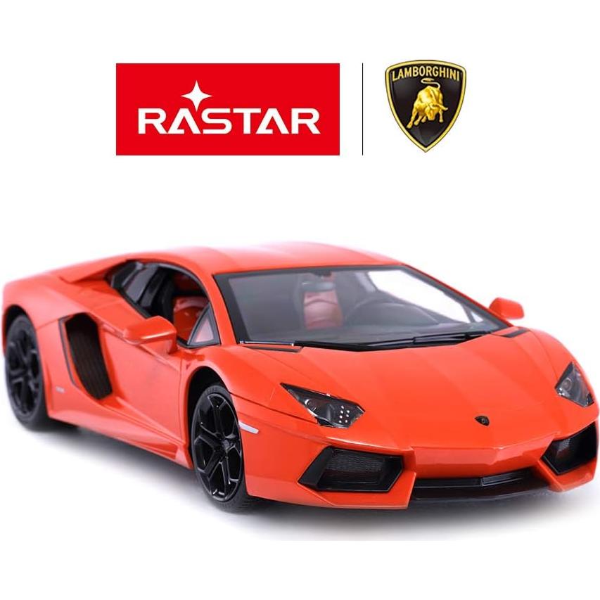 Coche de Juguete RC Rastar Lamborghini Aventador 1:14 Naranja