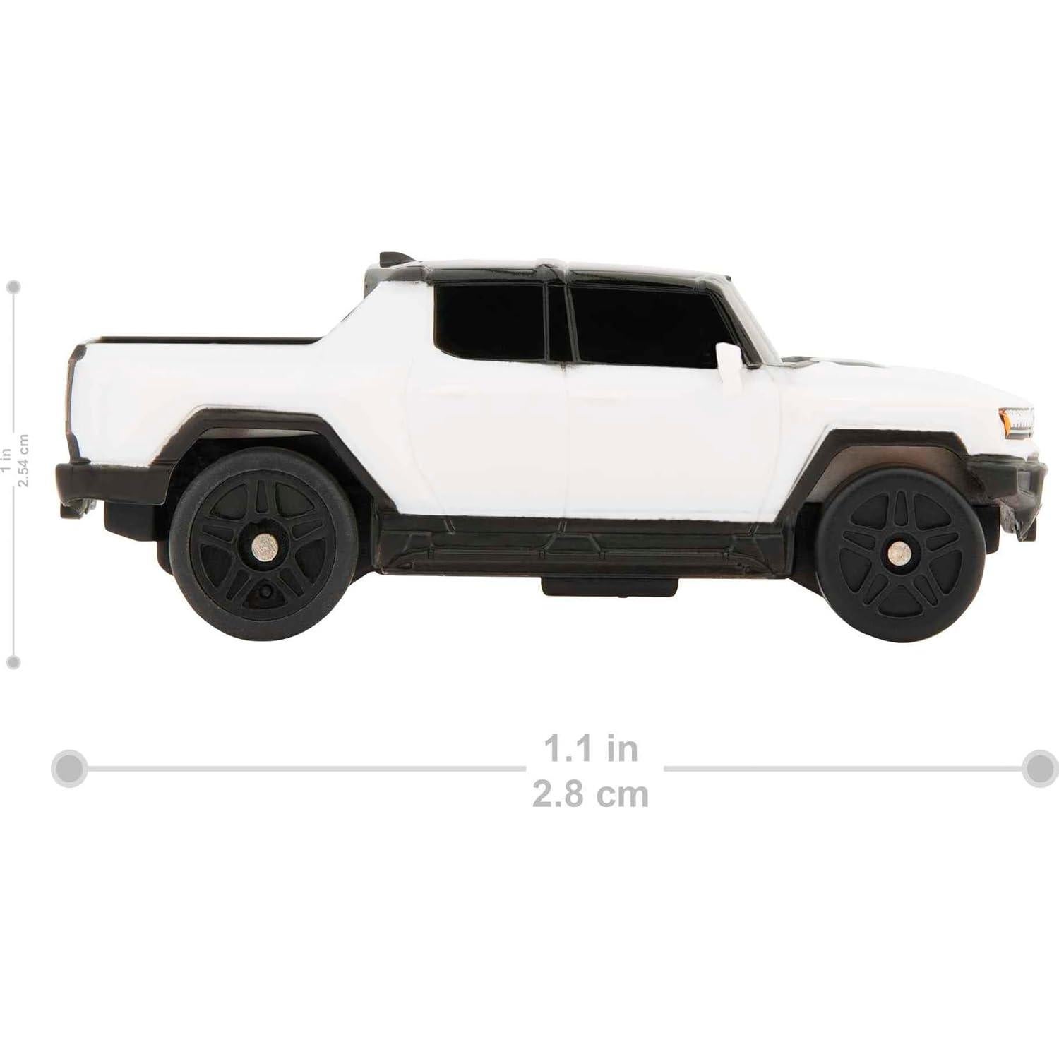 1:64 Scale RC Toy Car, Remote-Control Hummer EV for On & Off Track Racing with USB Cable for Recharging