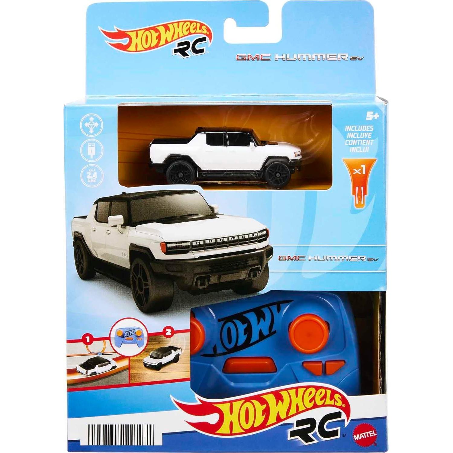 1:64 Scale RC Toy Car, Remote-Control Hummer EV for On & Off Track Racing with USB Cable for Recharging