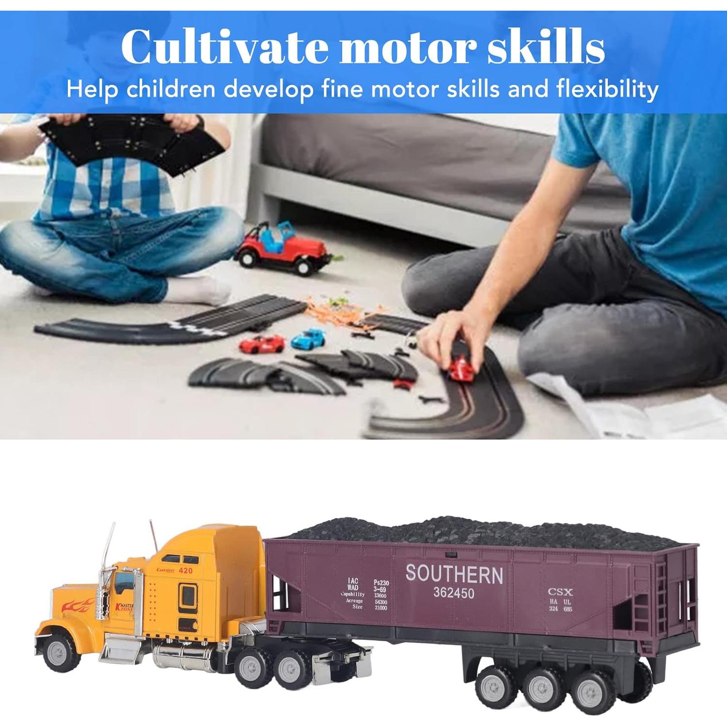 RTLR Kids Trucks Model, Transport Truck Model Glossy 1:65 for Kids (Type 1)