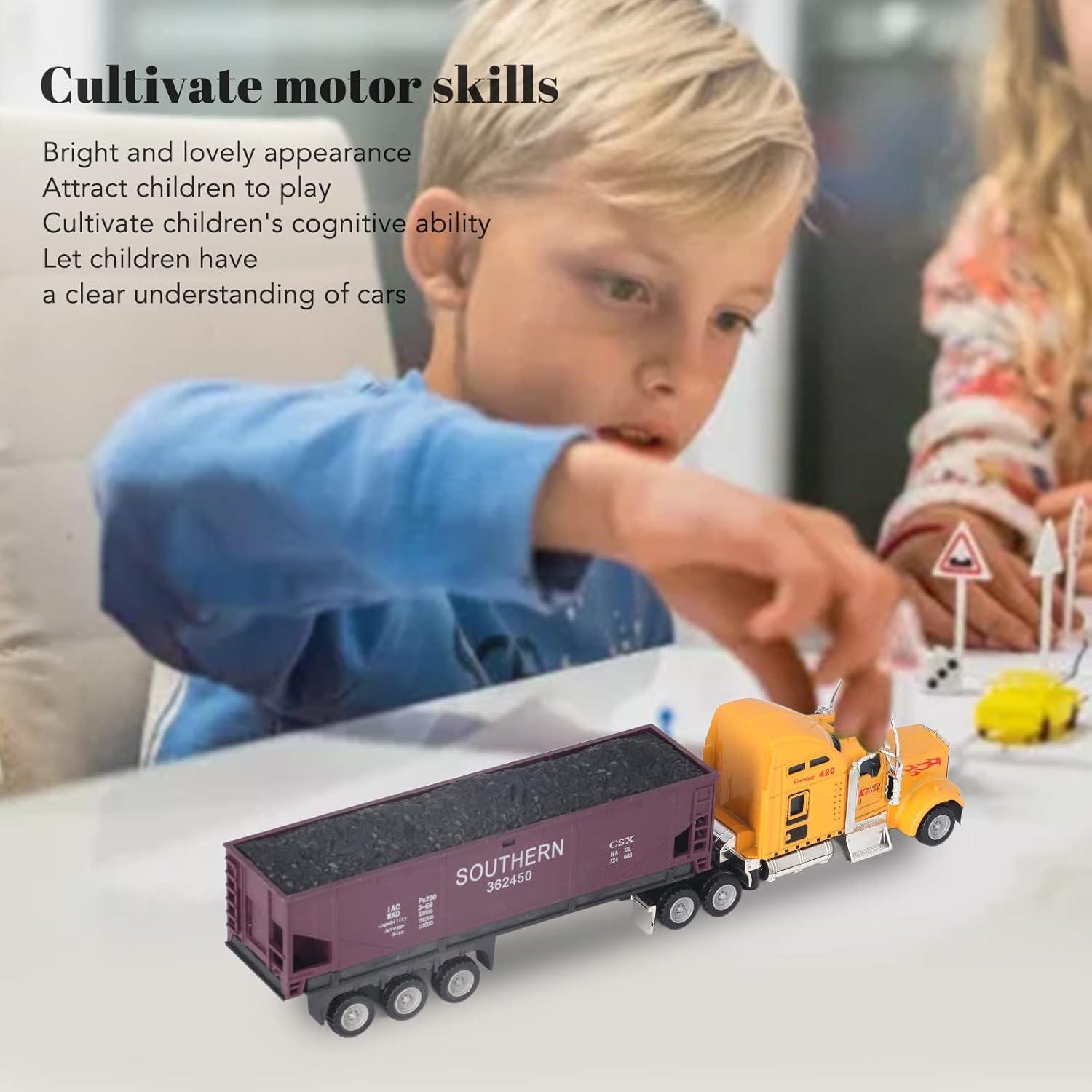 RTLR Kids Trucks Model, Transport Truck Model Glossy 1:65 for Kids (Type 1)