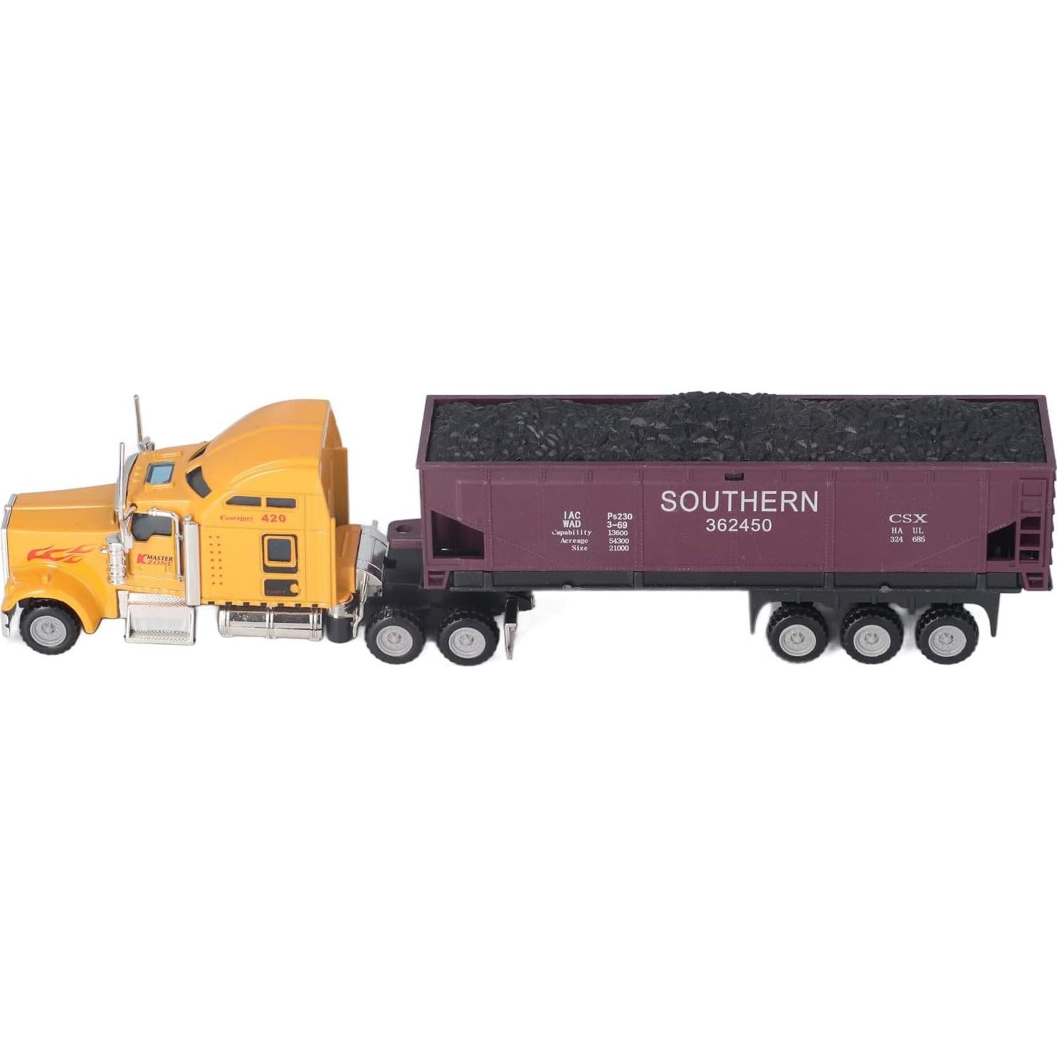 RTLR Kids Trucks Model, Transport Truck Model Glossy 1:65 for Kids (Type 1)