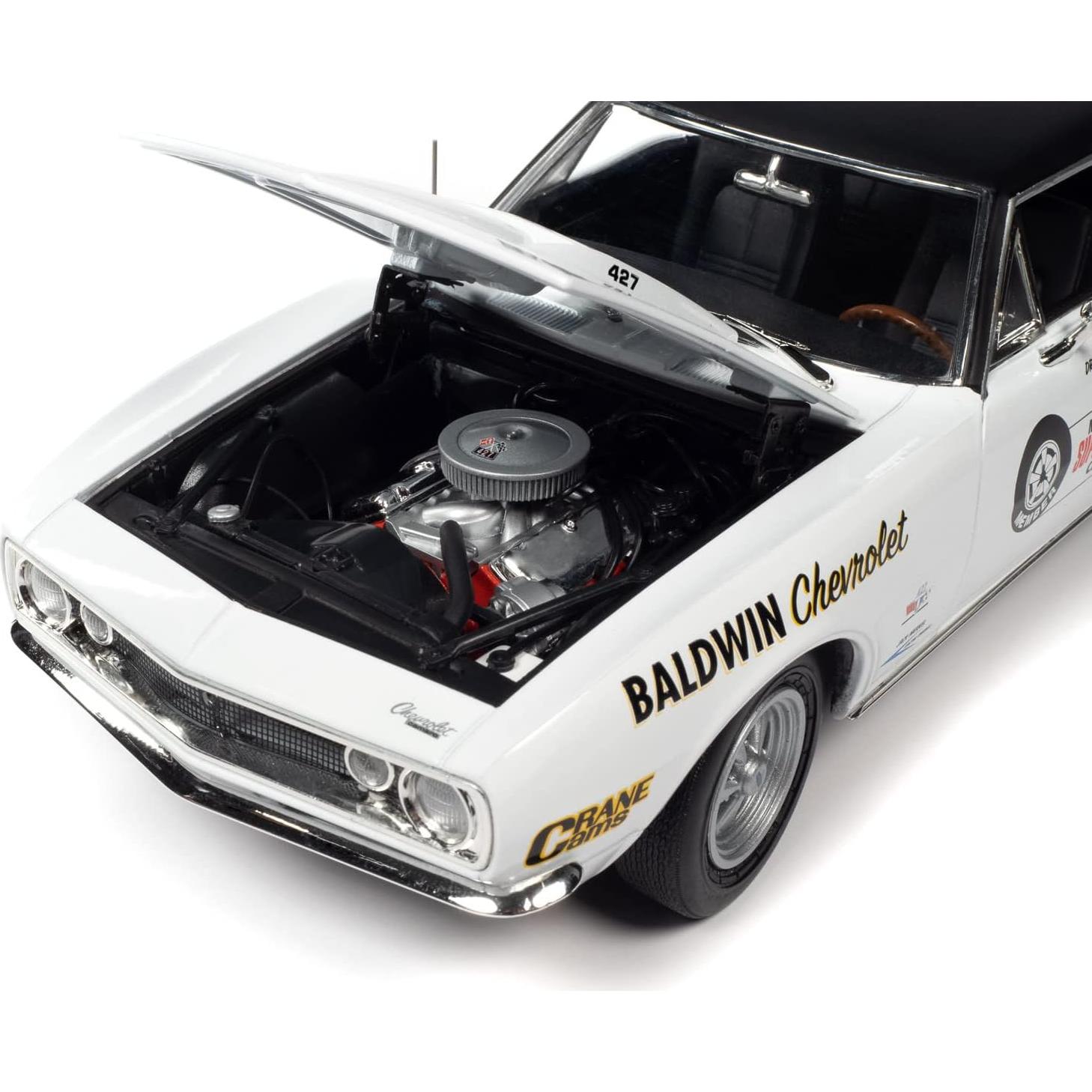 Modelo Diecast 1:18 Chevrolet Camaro SS 1967 Blanco