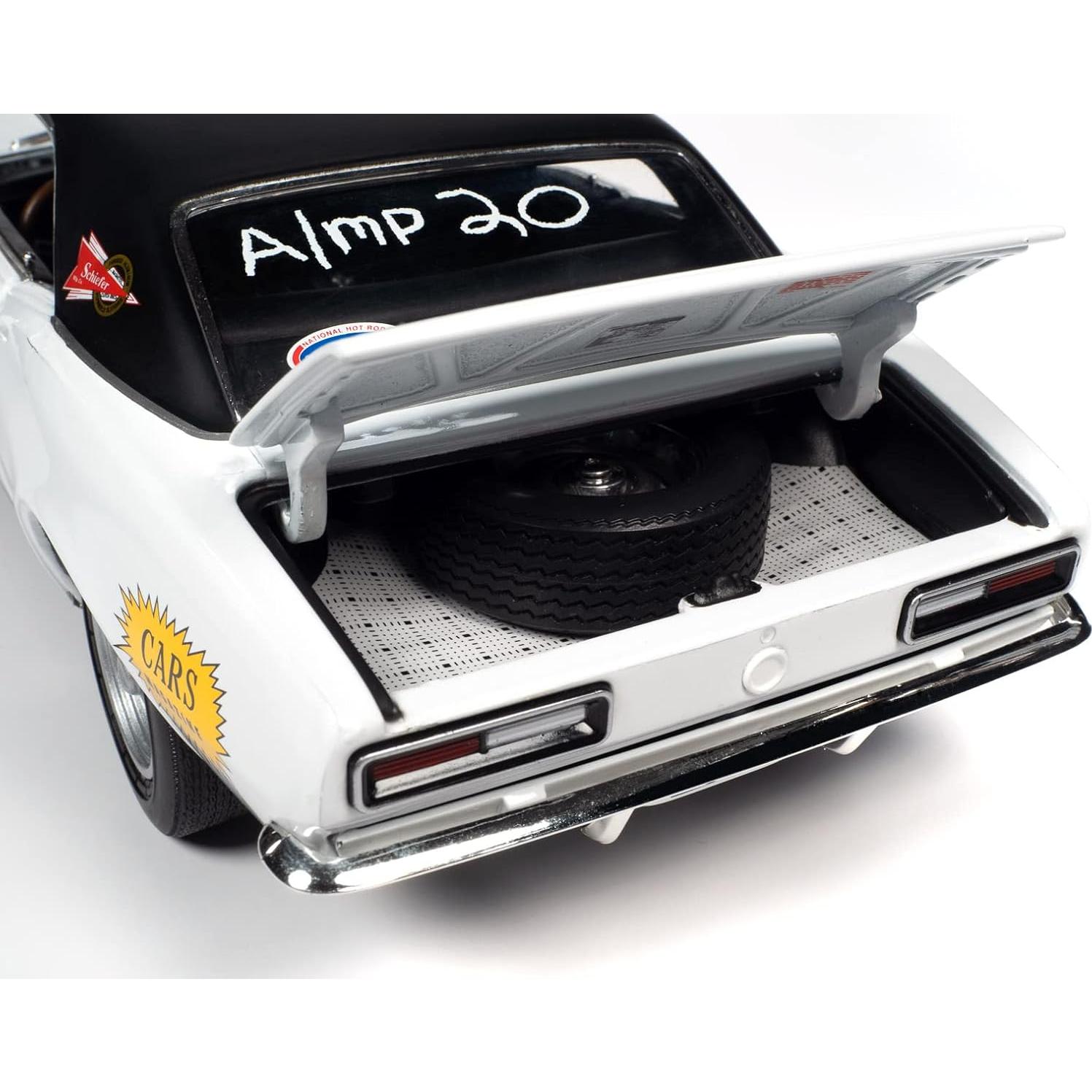 Modelo Diecast 1:18 Chevrolet Camaro SS 1967 Blanco