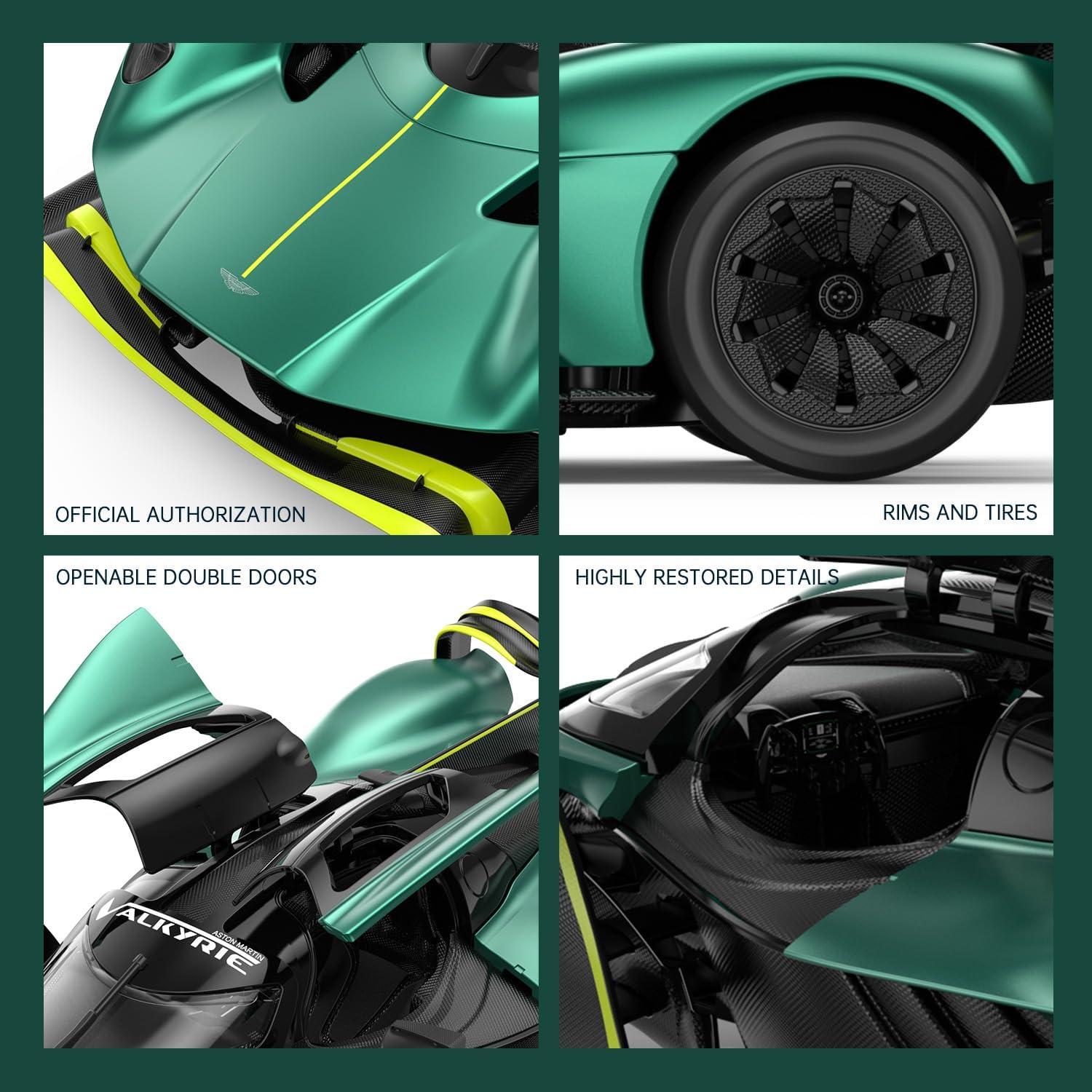 Coche RC Rastar 1/14 Aston Martin Valkyrie Verde