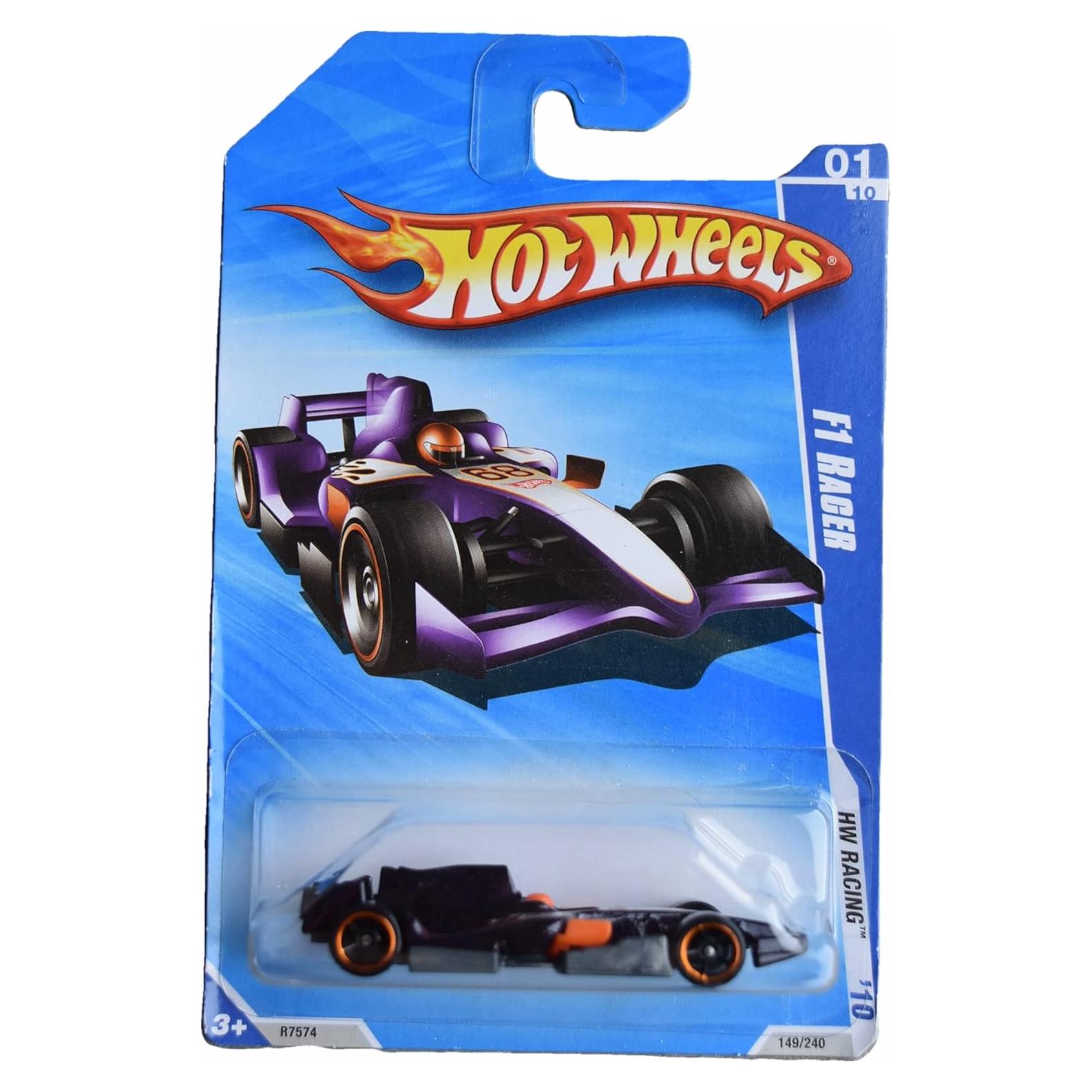 Hot Wheels F1 Racer Púrpura Escala 1:64 Coche de Carreras
