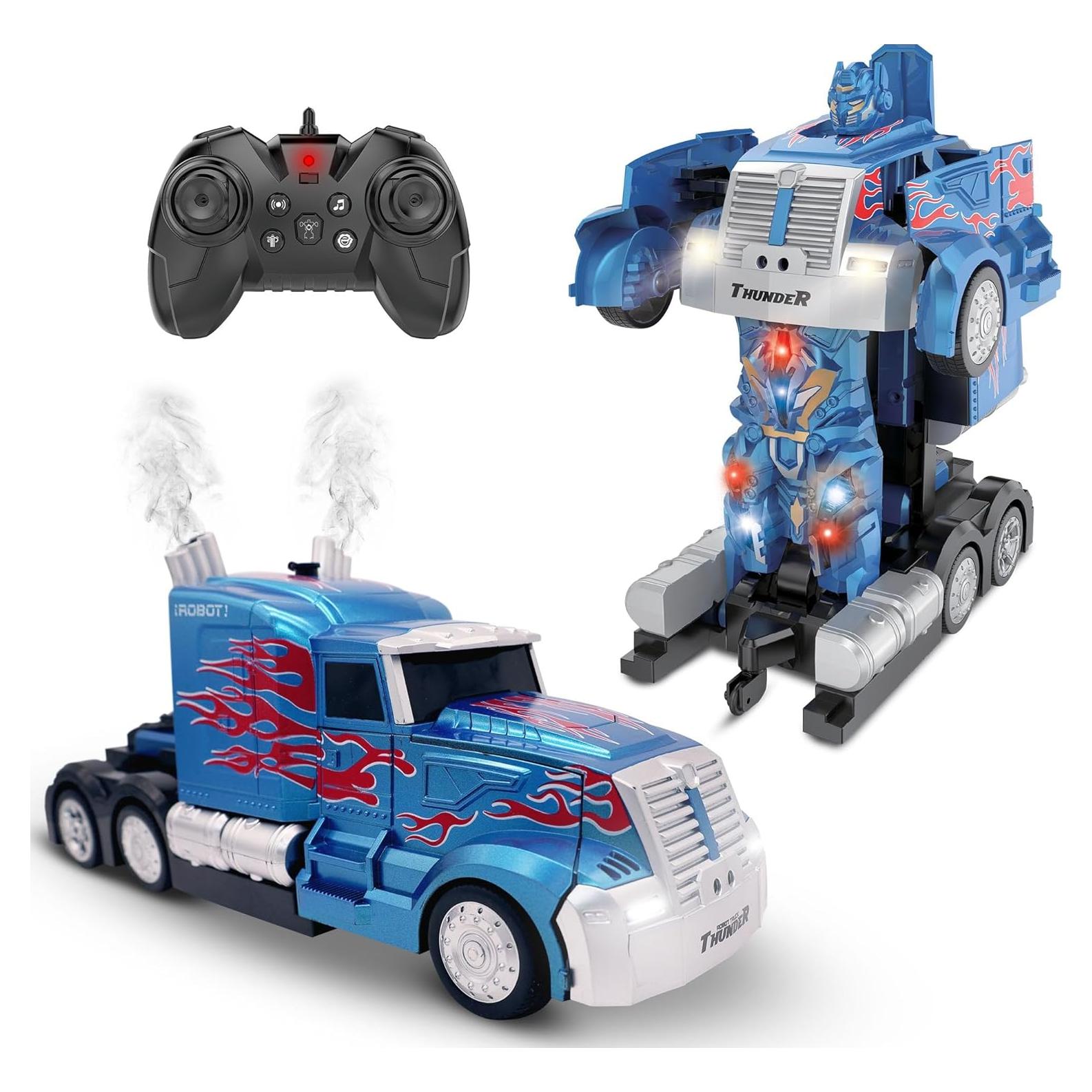 Camión Robot Transformador RC Transformania 20 cm Luces Sonidos