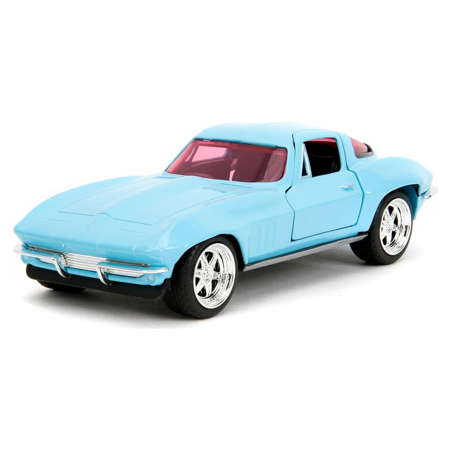 Coche de Fundición 1:32 Jada Toys 1966 Chevy Corvette Azul