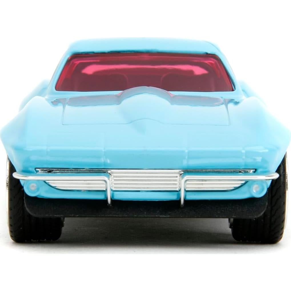 Coche de Fundición 1:32 Jada Toys 1966 Chevy Corvette Azul
