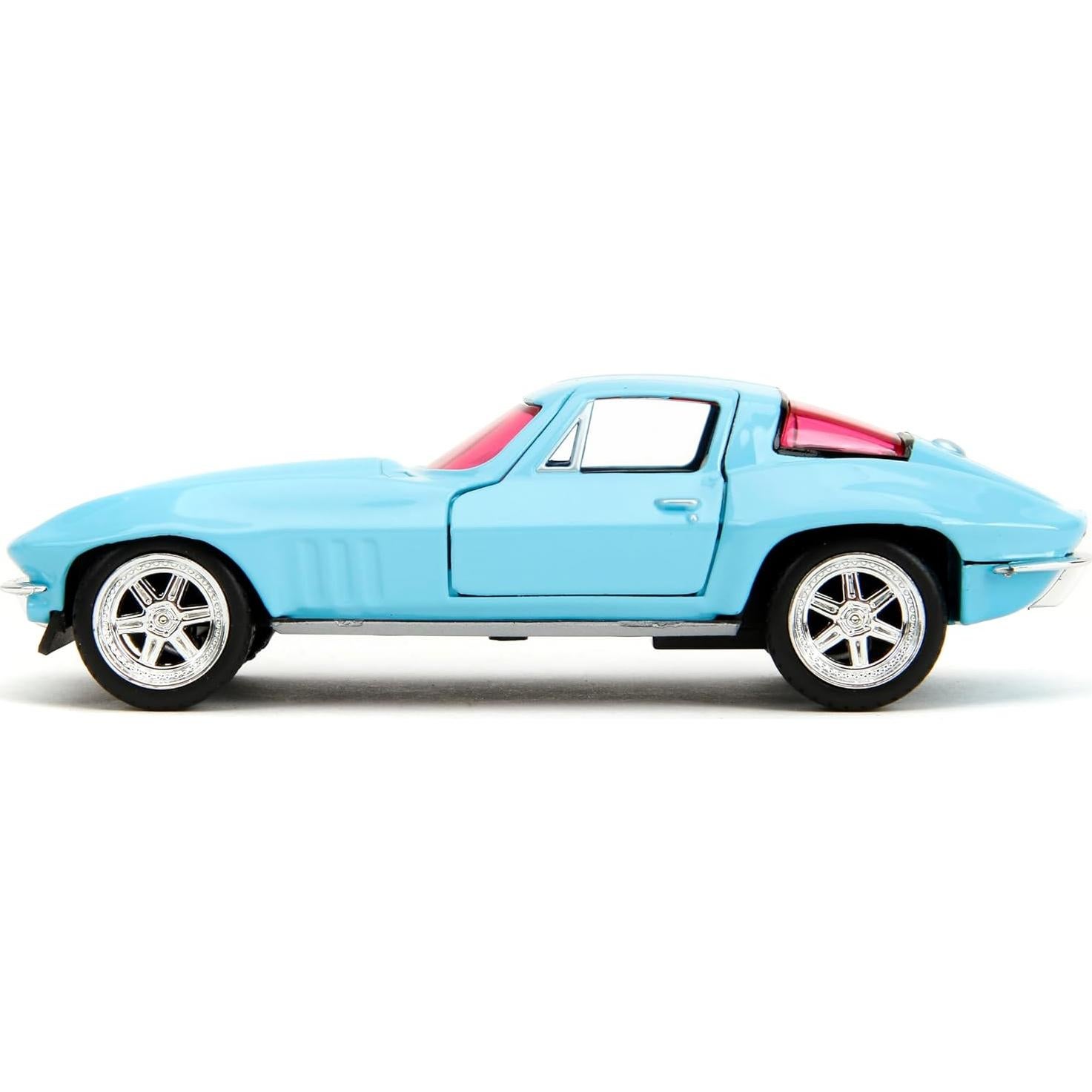 Coche de Fundición 1:32 Jada Toys 1966 Chevy Corvette Azul