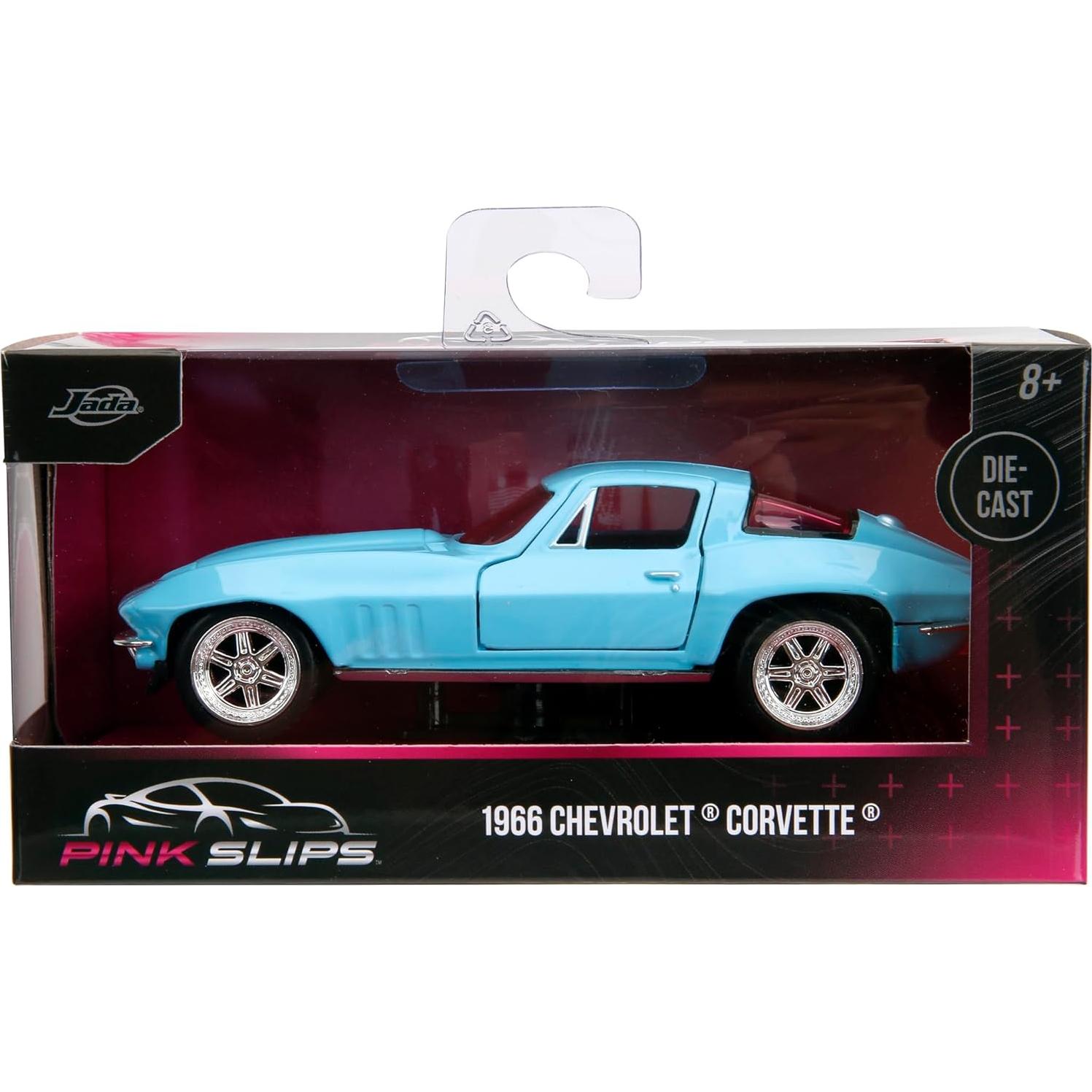 Coche de Fundición 1:32 Jada Toys 1966 Chevy Corvette Azul