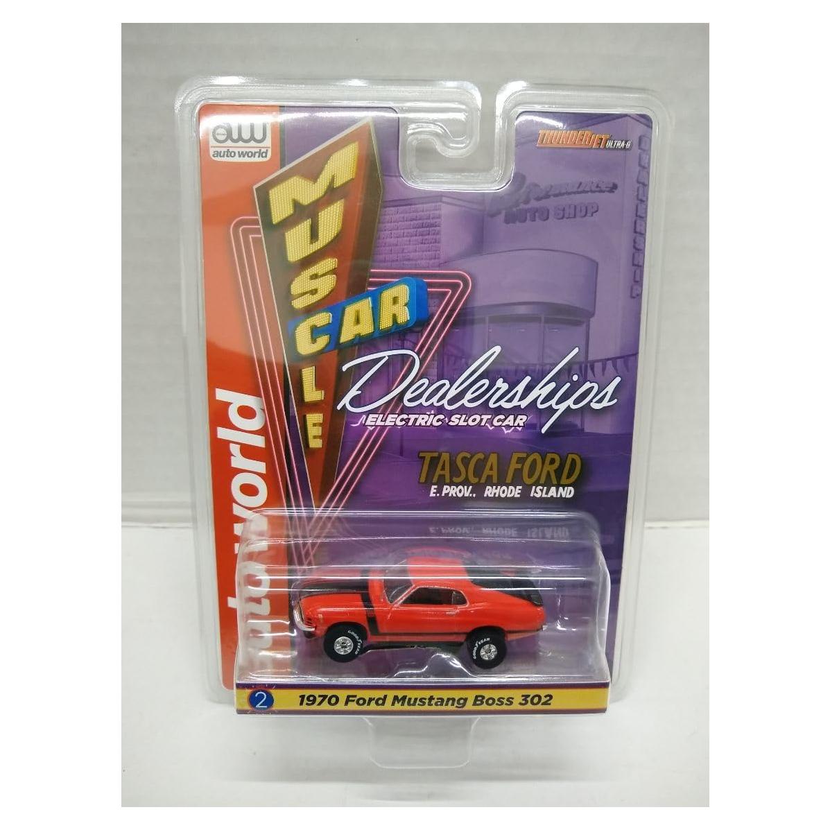 Coche Eléctrico de Slot Auto World 1970 Mustang Boss 302 HO