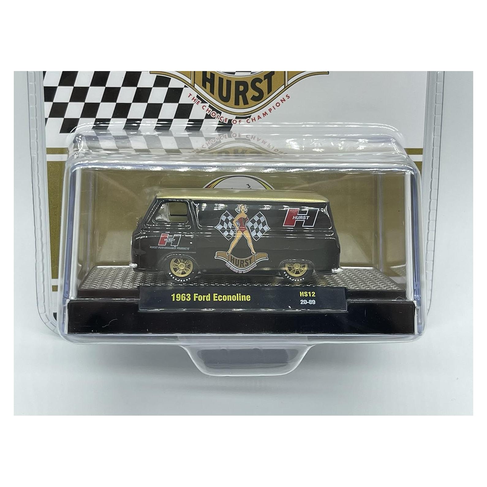 Ford Econoline 1963 Escala 1:64 M2 Coleccionable Negro Oro