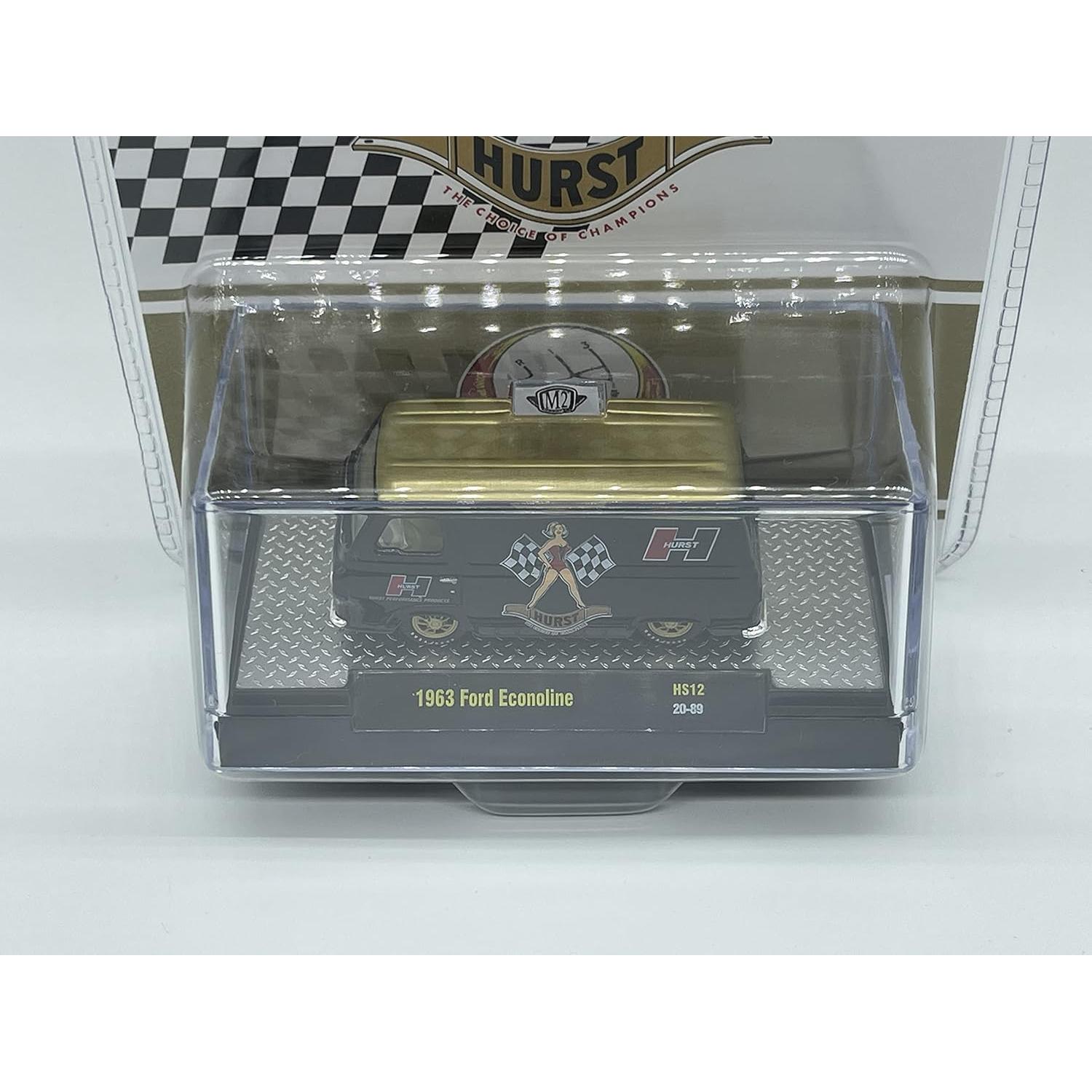 Ford Econoline 1963 Escala 1:64 M2 Coleccionable Negro Oro