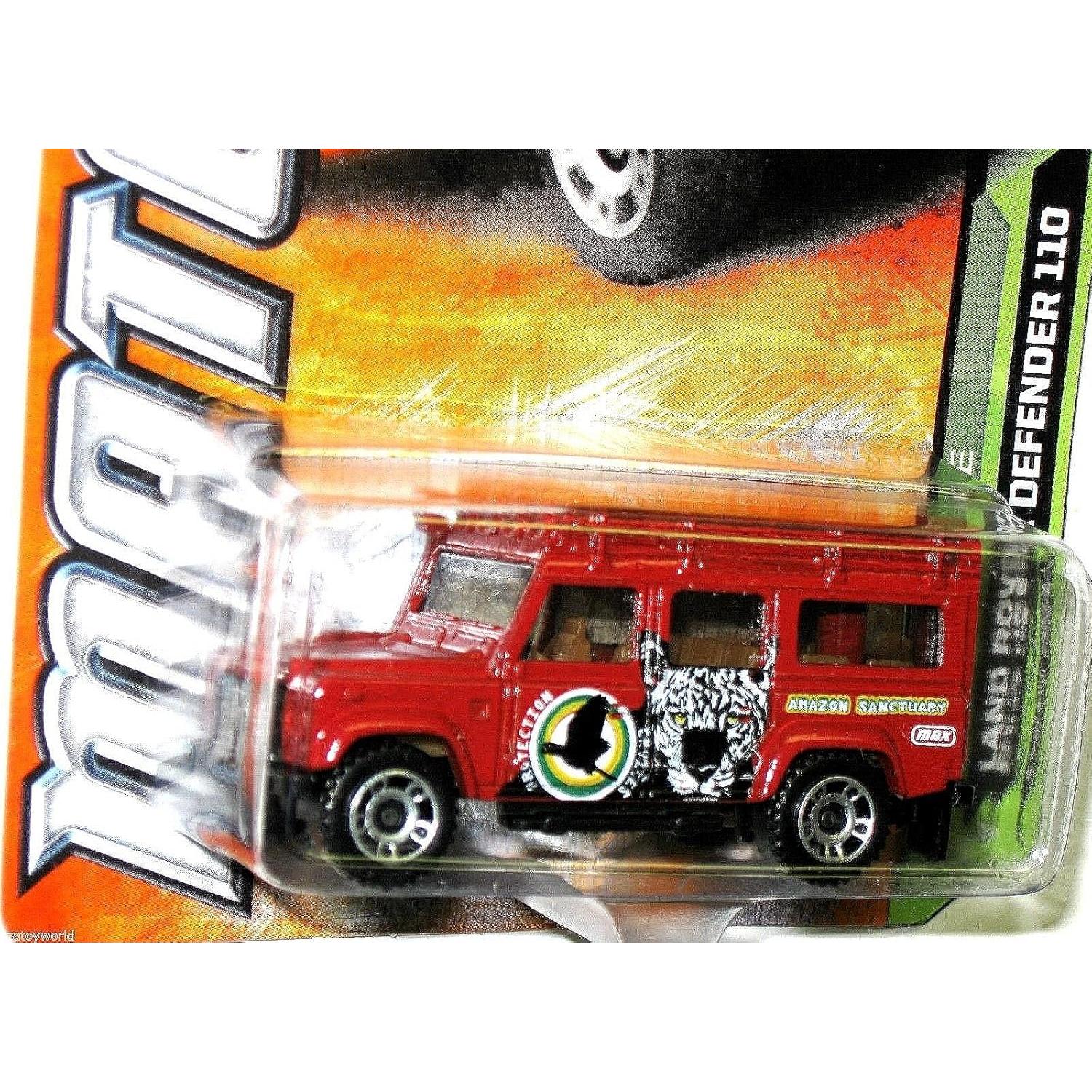 Matchbox Land Rover Defender 110 Rojo 1:64 Metal Coleccionable