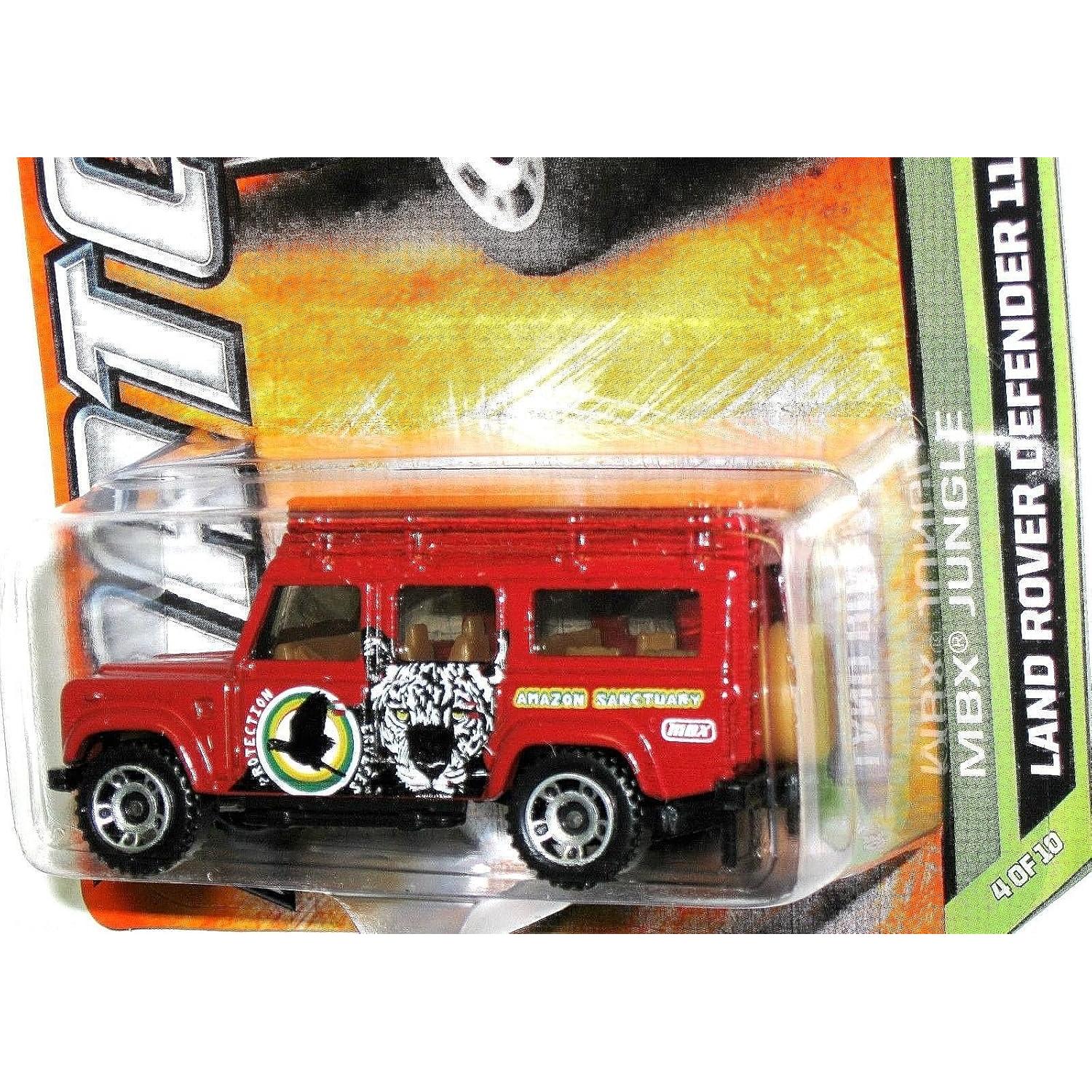 Matchbox Land Rover Defender 110 Rojo 1:64 Metal Coleccionable
