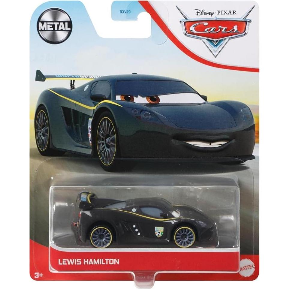 Coche de Juguete Disney Cars Lewis Hamilton 1:55 Mattel