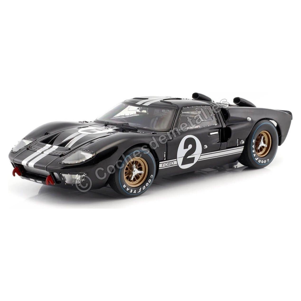 Auto a Escala 1:18 Ford GT-40 MK 2 Negro Shelby Collect