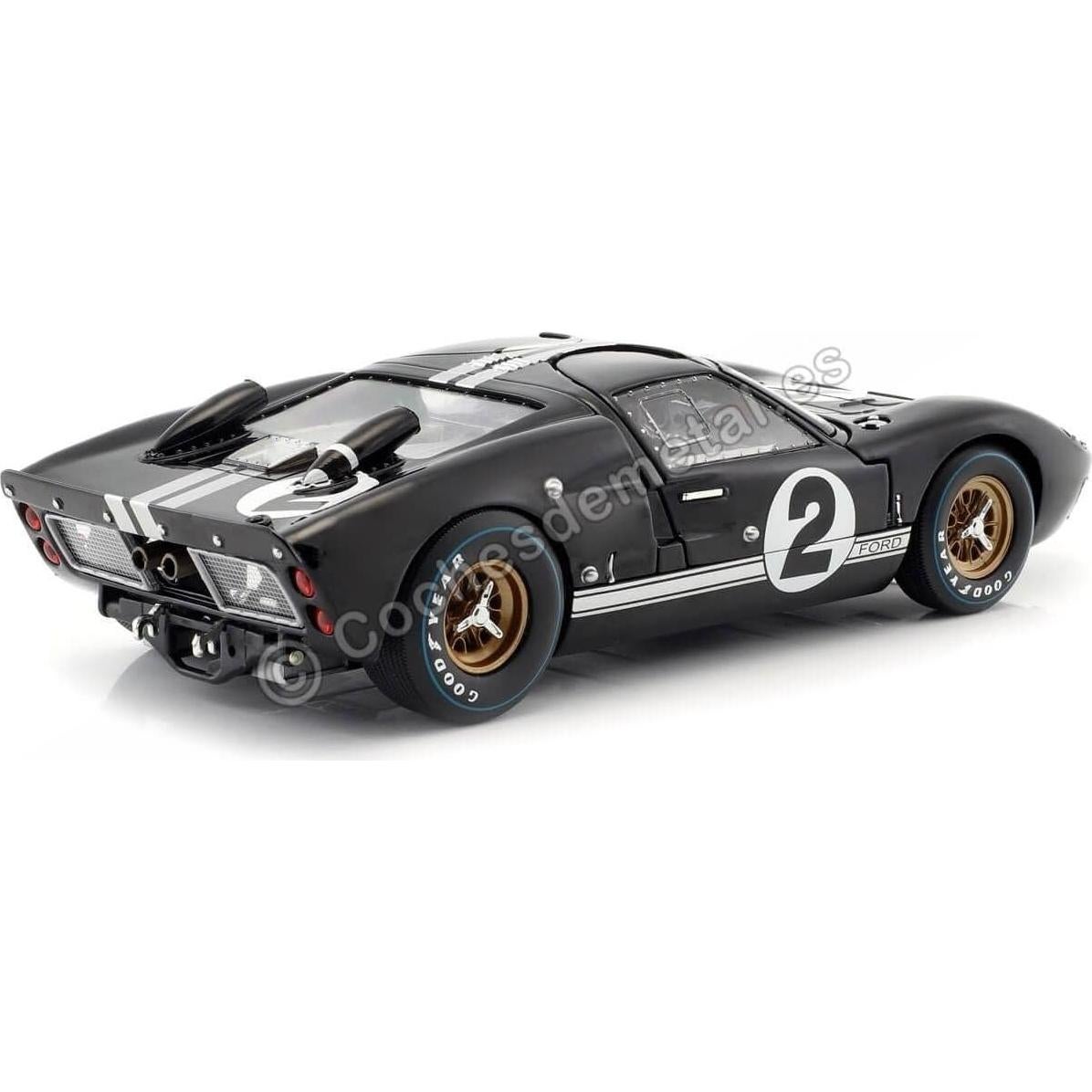 Auto a Escala 1:18 Ford GT-40 MK 2 Negro Shelby Collect