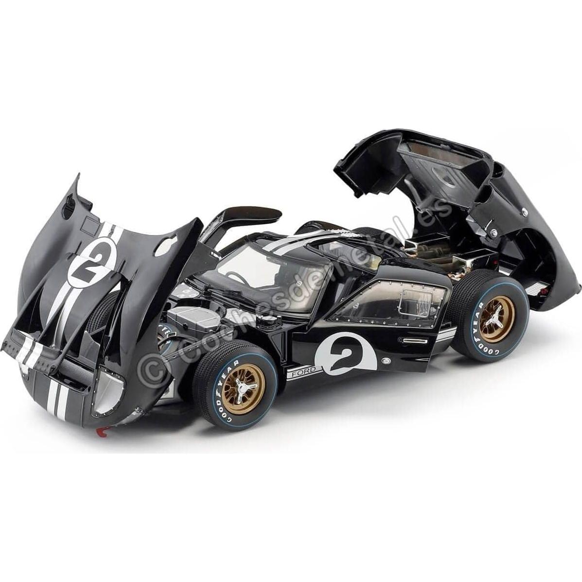 Auto a Escala 1:18 Ford GT-40 MK 2 Negro Shelby Collect