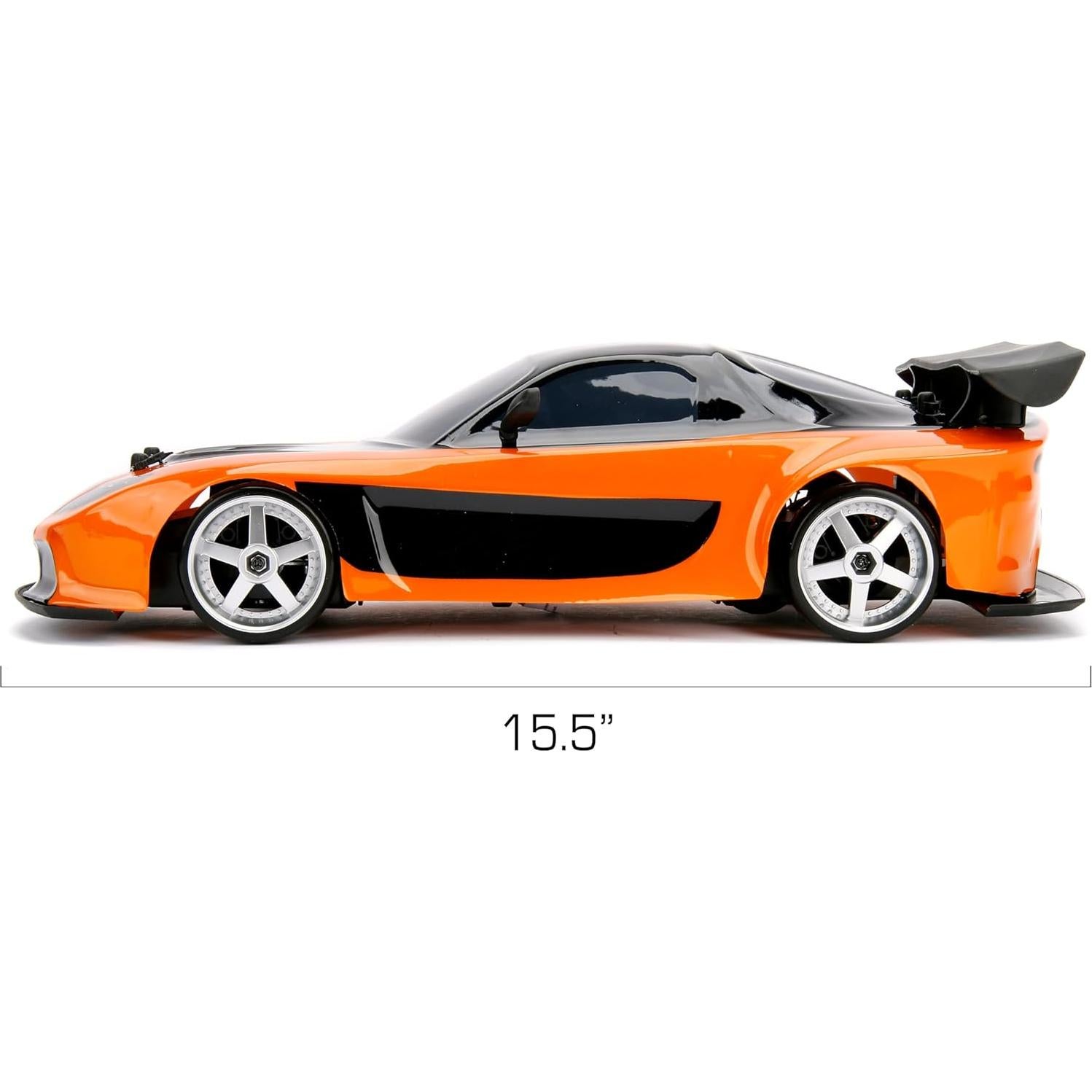 Coche RC Jada Rápido y Furioso Mazda RX-7 1:10 Naranja y Negro