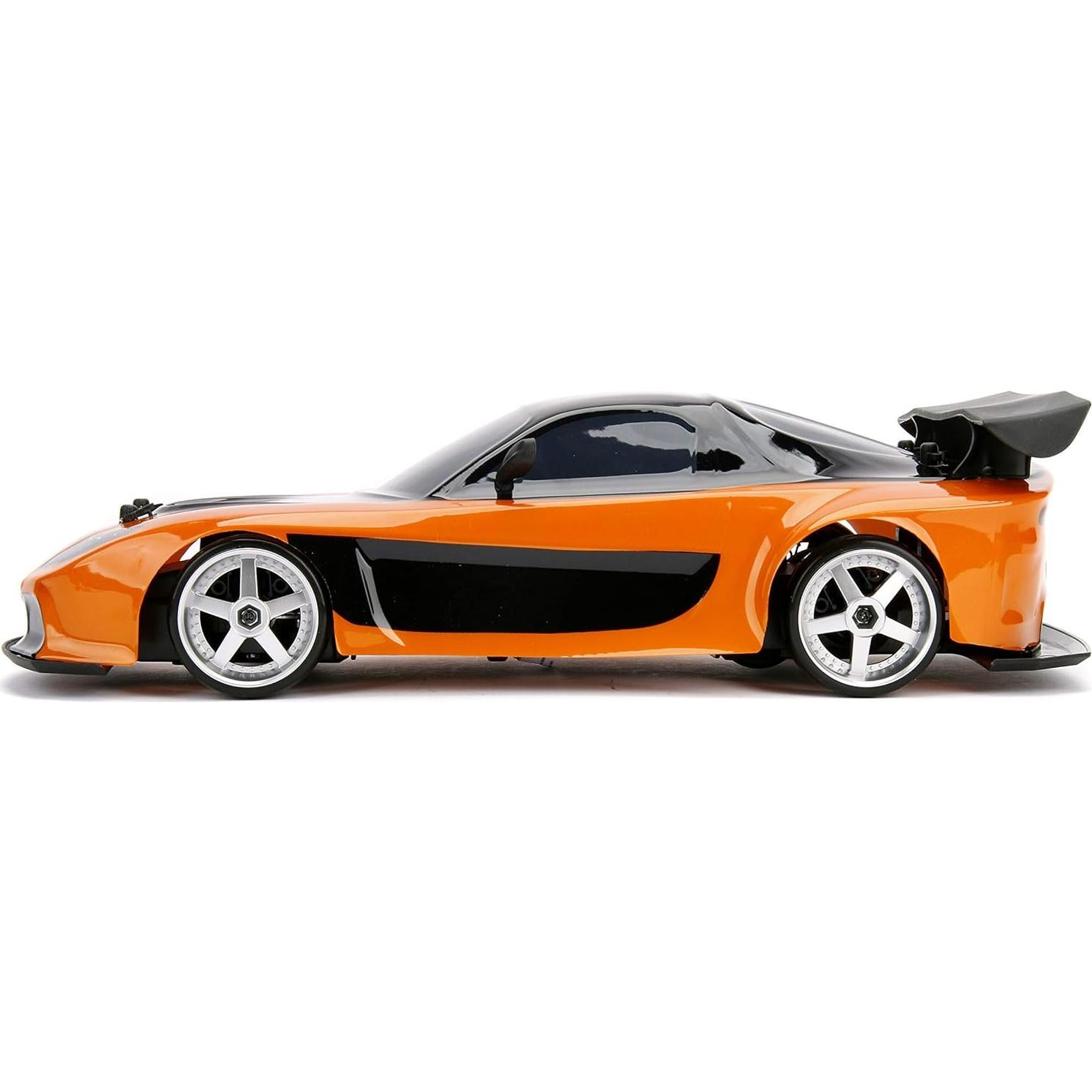 Coche RC Jada Rápido y Furioso Mazda RX-7 1:10 Naranja y Negro