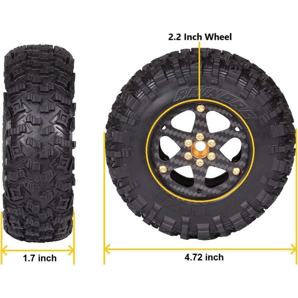 Neumáticos RhinoRC 1.9" Competición + Llantas 2.2"