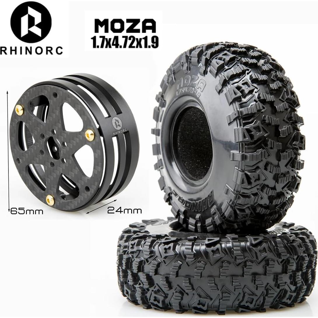 Neumáticos RhinoRC 1.9" Competición + Llantas 2.2"
