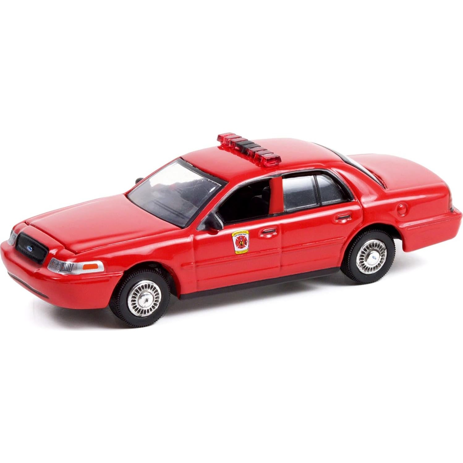 Coche Diecast 2001 Crown Victoria Interceptor Rojo Greenlight