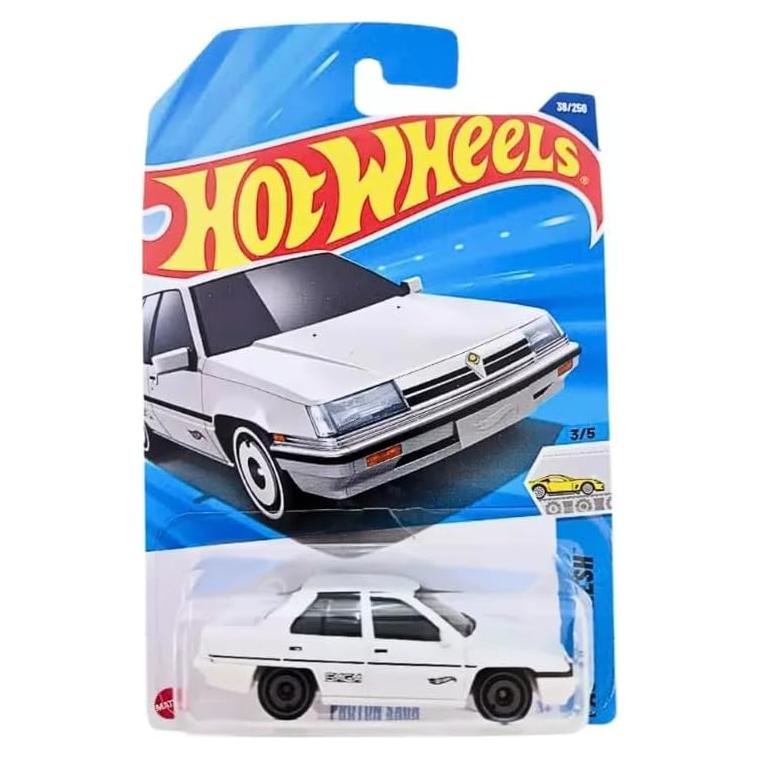 Coche Diecast Hot Wheels Proton Saga Blanco 1:64 Factory Fresh