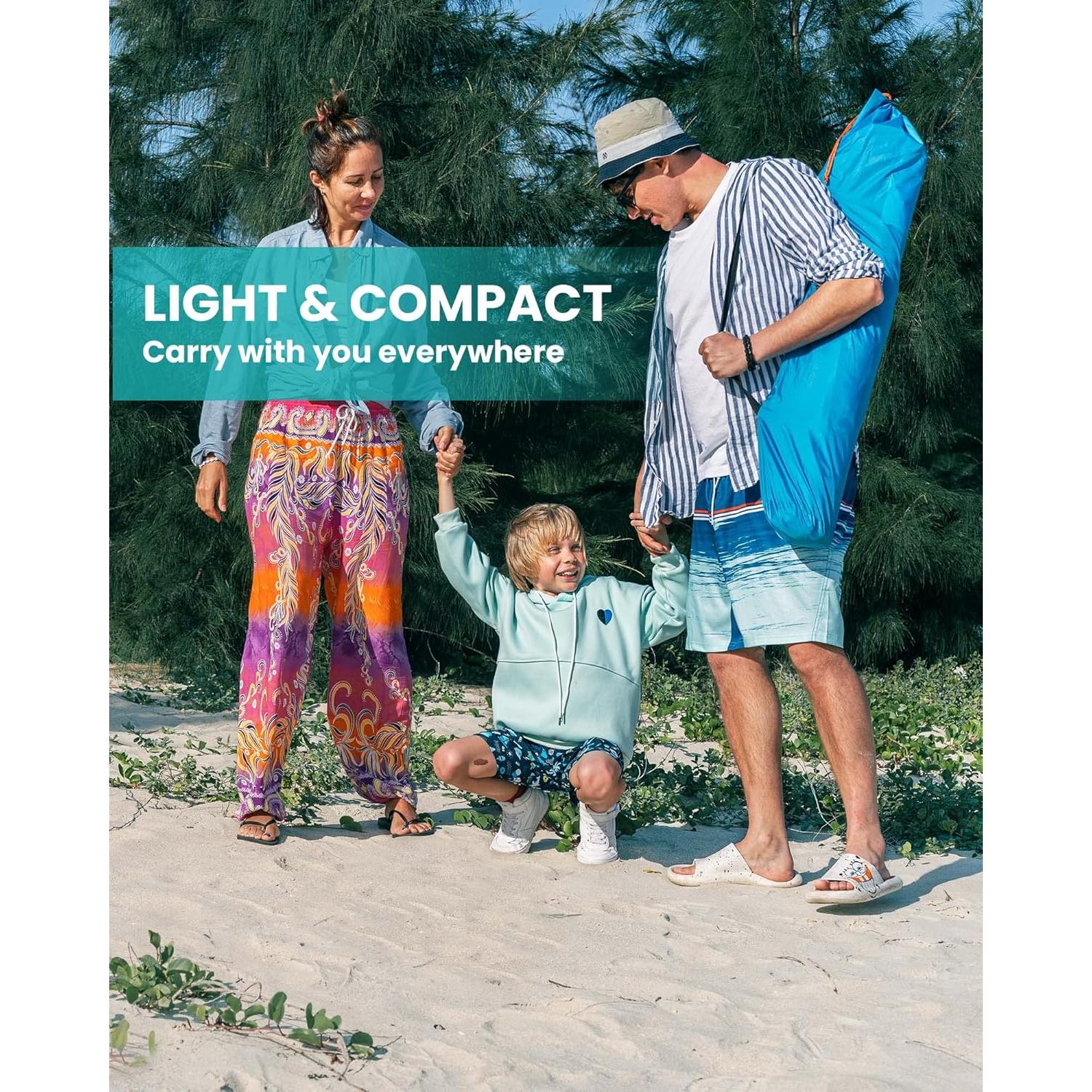 Carpa de Playa OutdoorMaster XL para 4 Personas - UV 50+