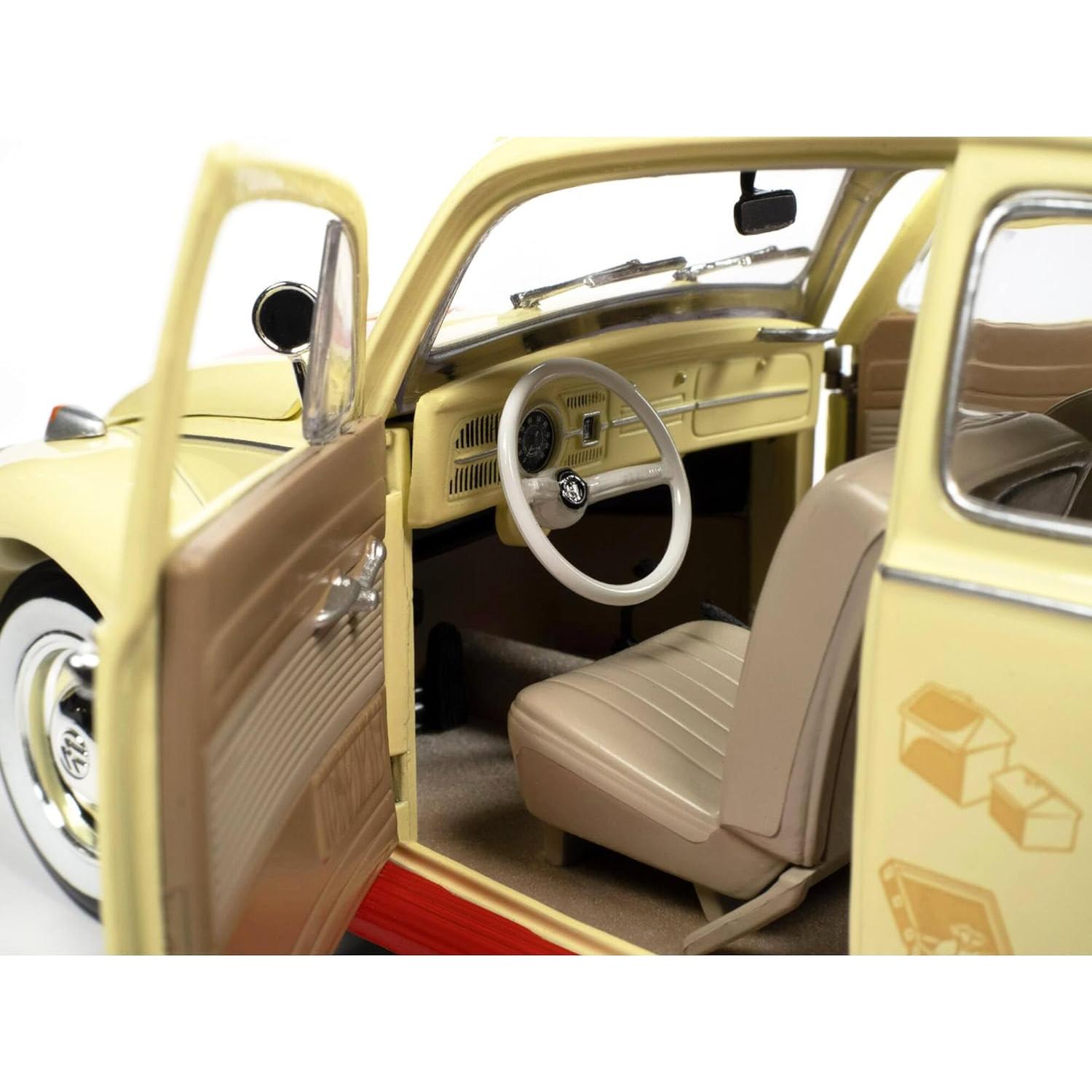 Réplica Diecast Auto World 1963 Volkswagen Beetle 1:18