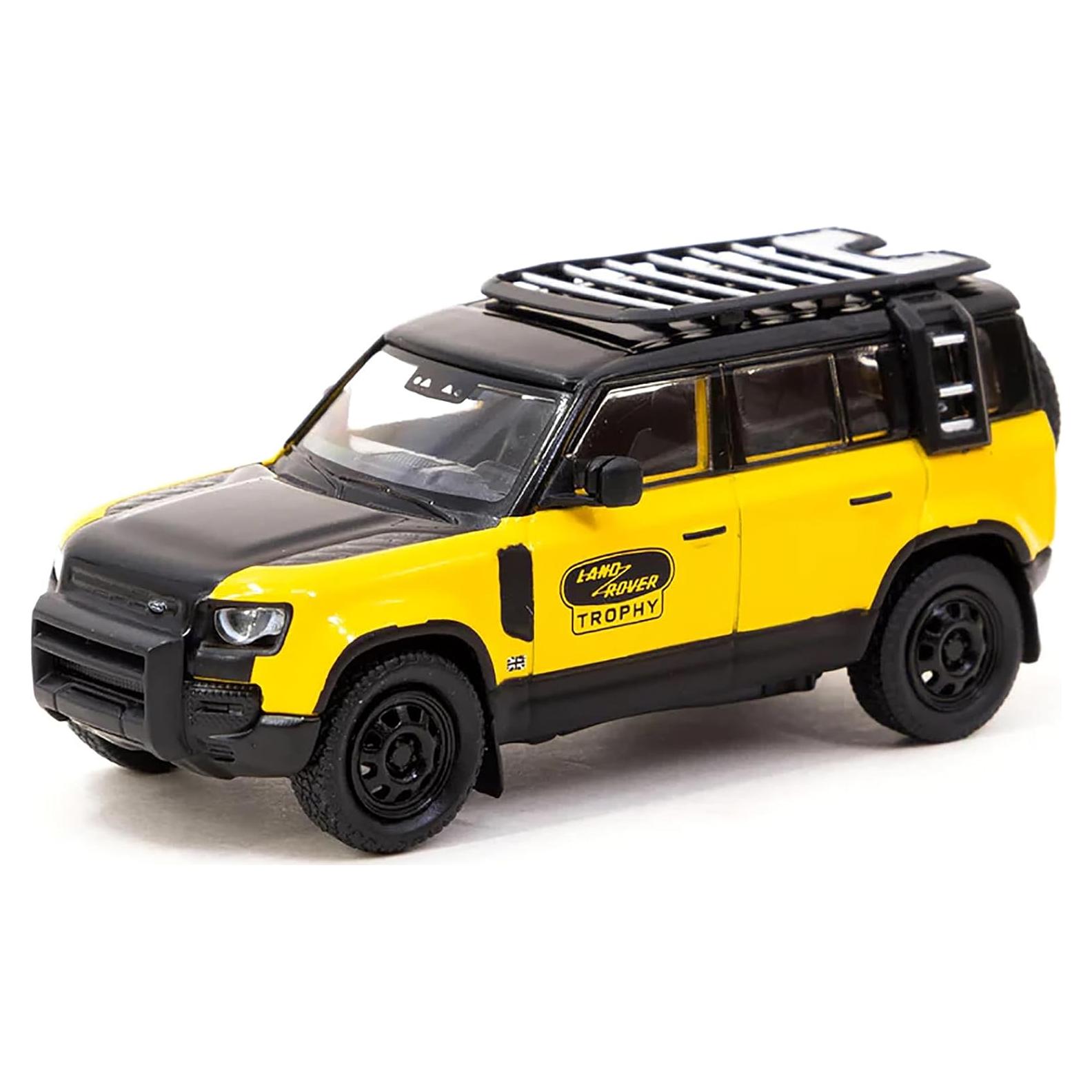 Tarmac Works Defender 110 Edición Trofeo Amarillo 1:64