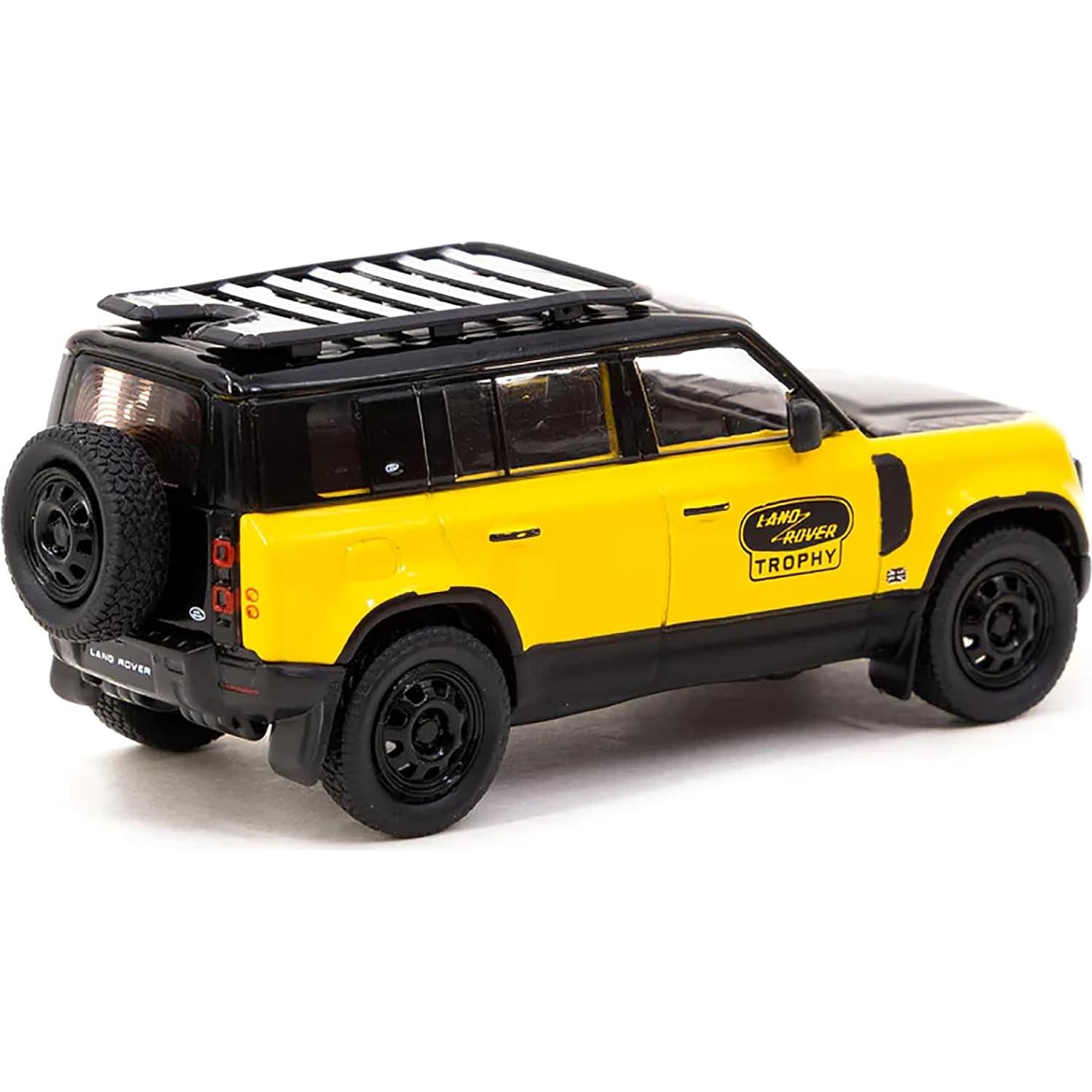 Tarmac Works Defender 110 Edición Trofeo Amarillo 1:64
