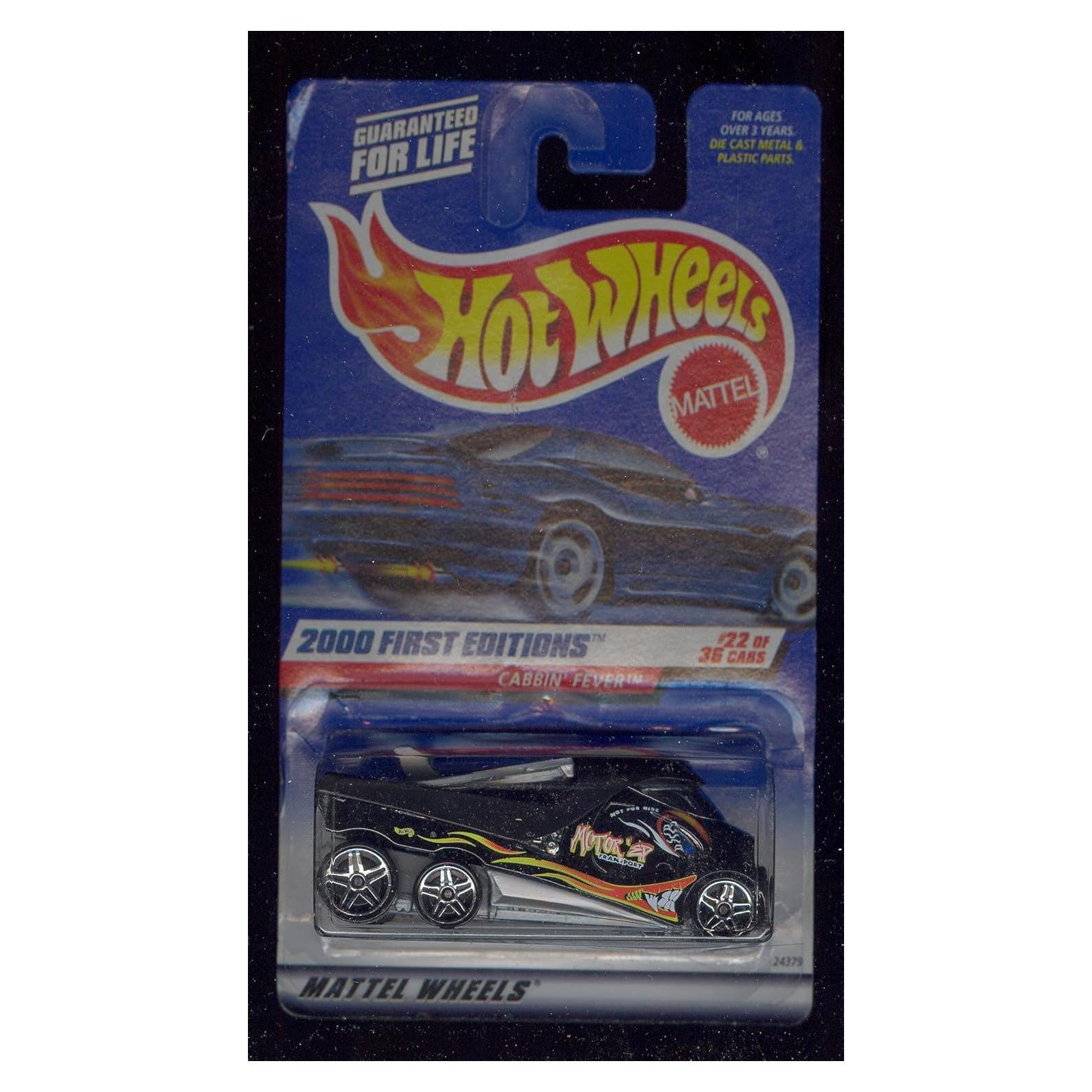 Hot Wheels CABBIN' Fever Negro 2000 Coleccionista 1:64