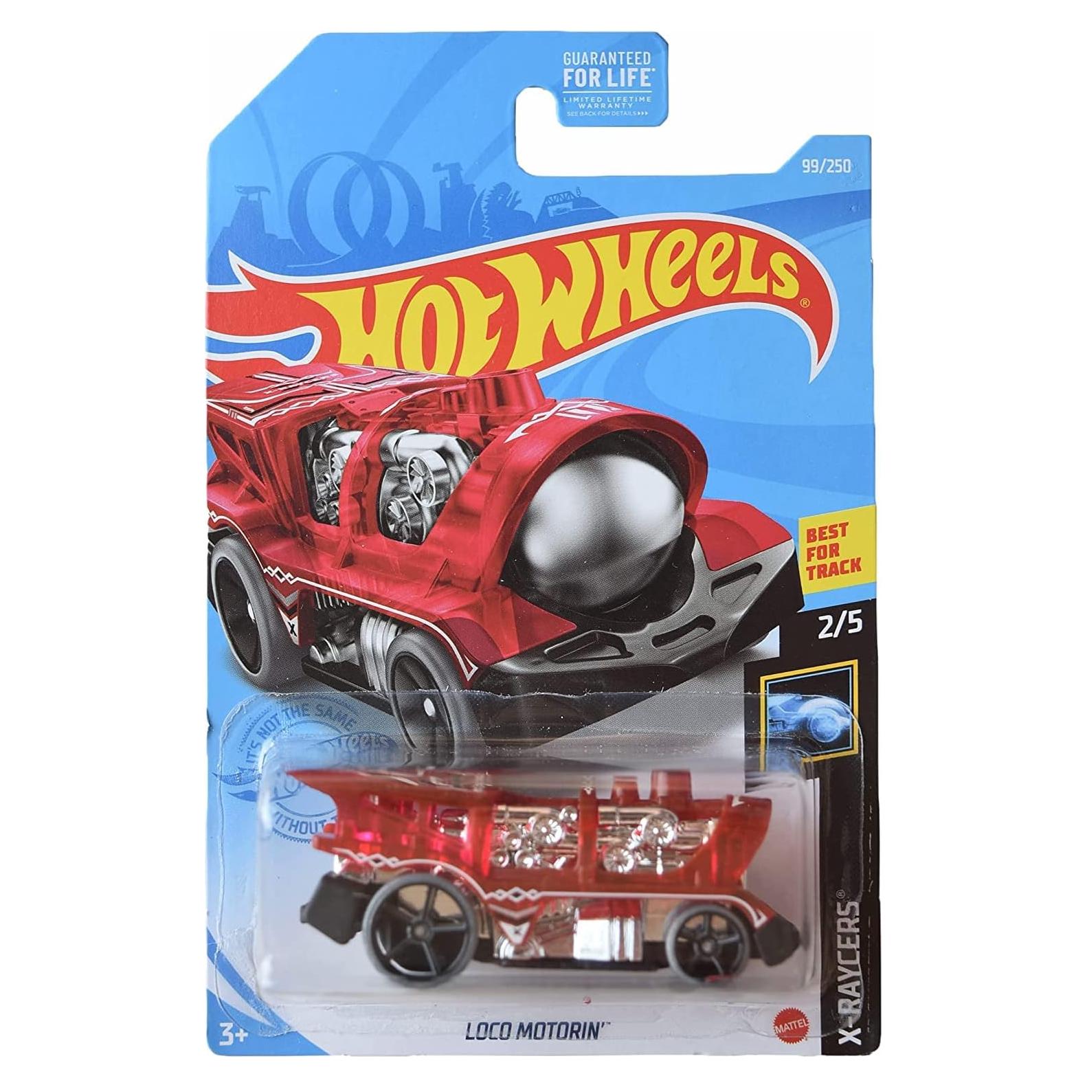 Hot Wheels Loco Motorin Rojo 99/250 Escala 1:64 Coche Metal