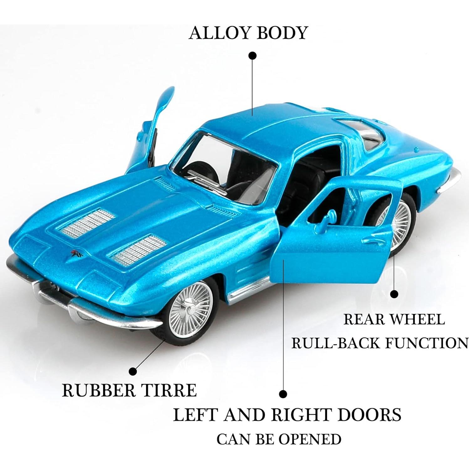 Coche de Metal TOKAXI Chevrolet Corvette 1963 a Escala 1/36