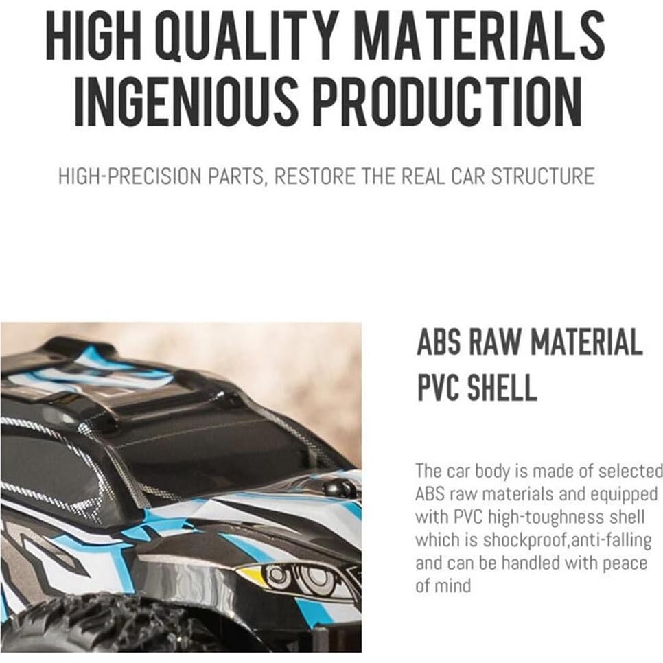 Coche RC Todo Terreno HOENTECH 1/32 20km/h Azul