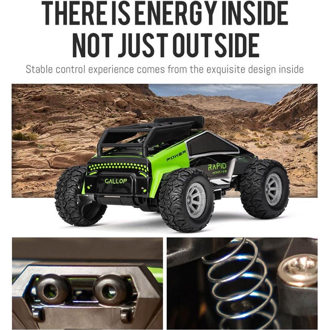 Coche RC Todo Terreno HOENTECH 1/32 20km/h Azul