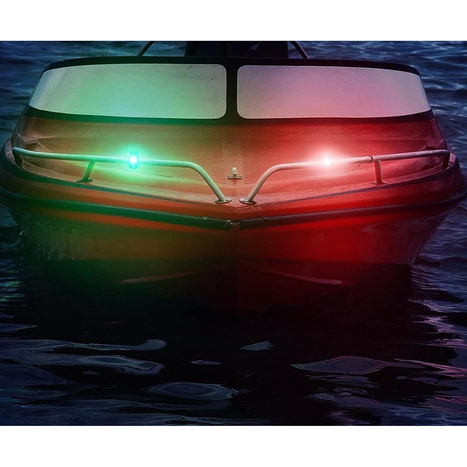 4 Luces LED de Navegación Amzonly para Kayak y Barco