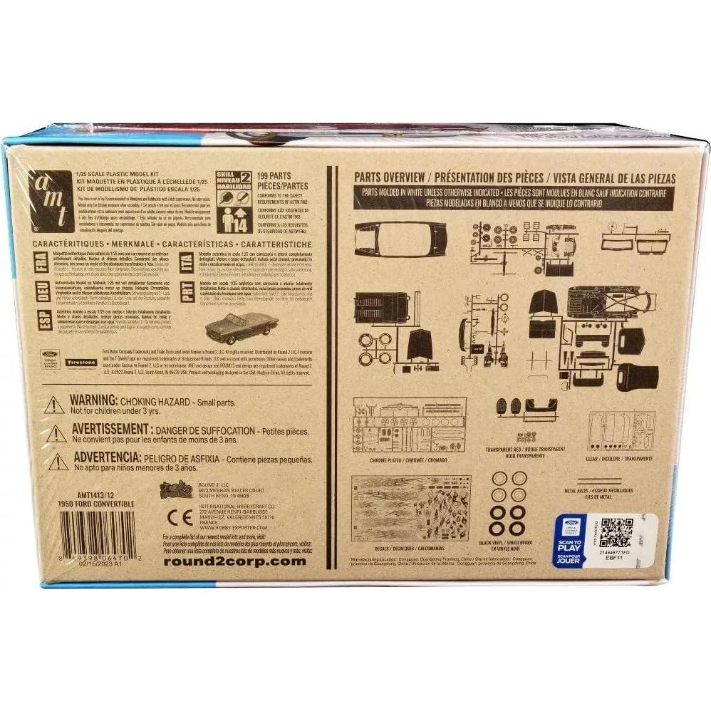 Kit de Modelo Ford Convertible 1950 AMT 1:25 199 Piezas