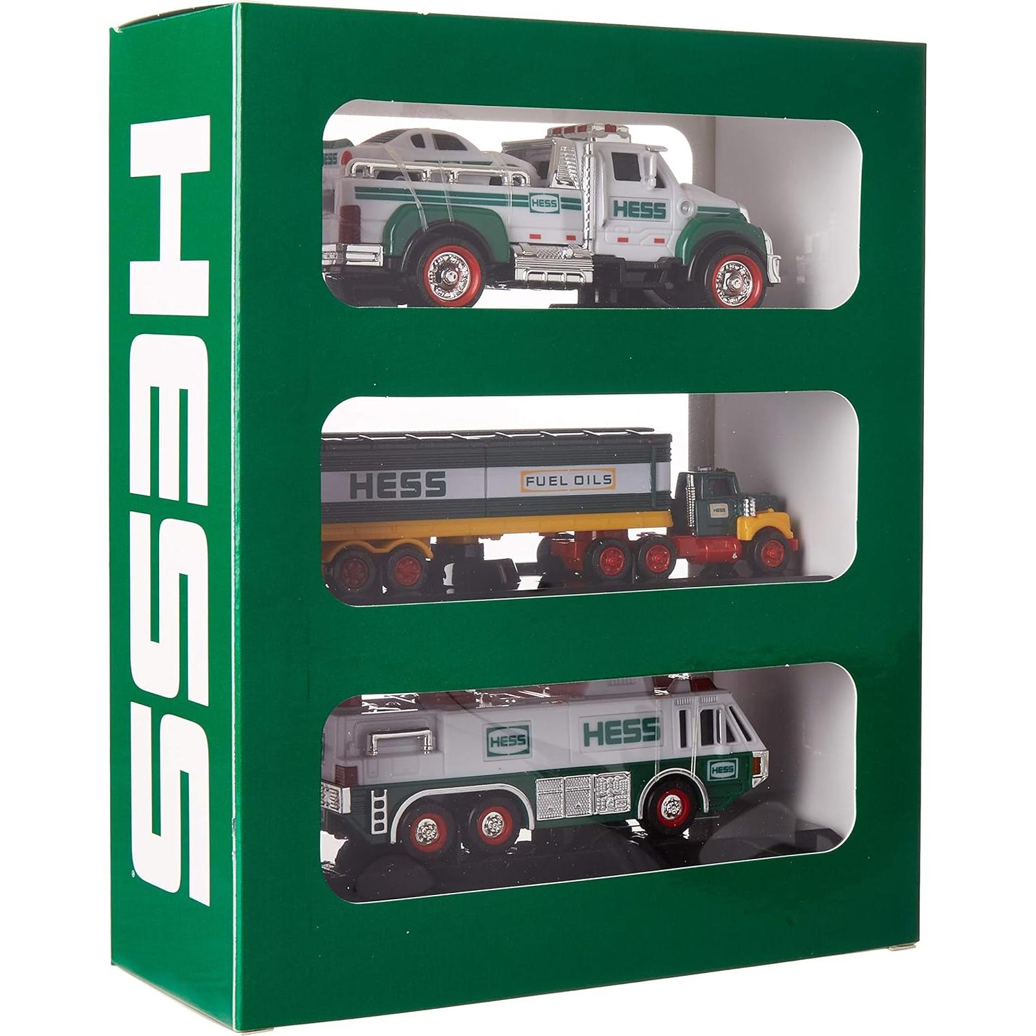 Colección Mini Camiones Hess 2019 - 3 Réplicas Detalladas