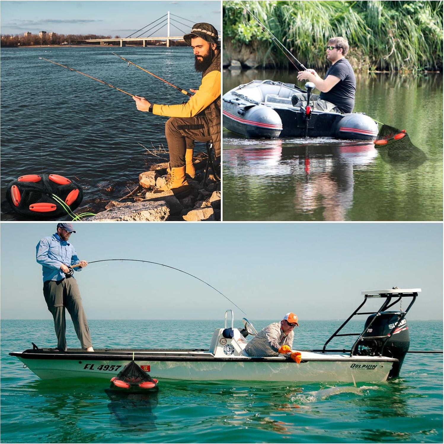 Cesta Flotante Plegable ZenWidea 33x41 cm para Pesca