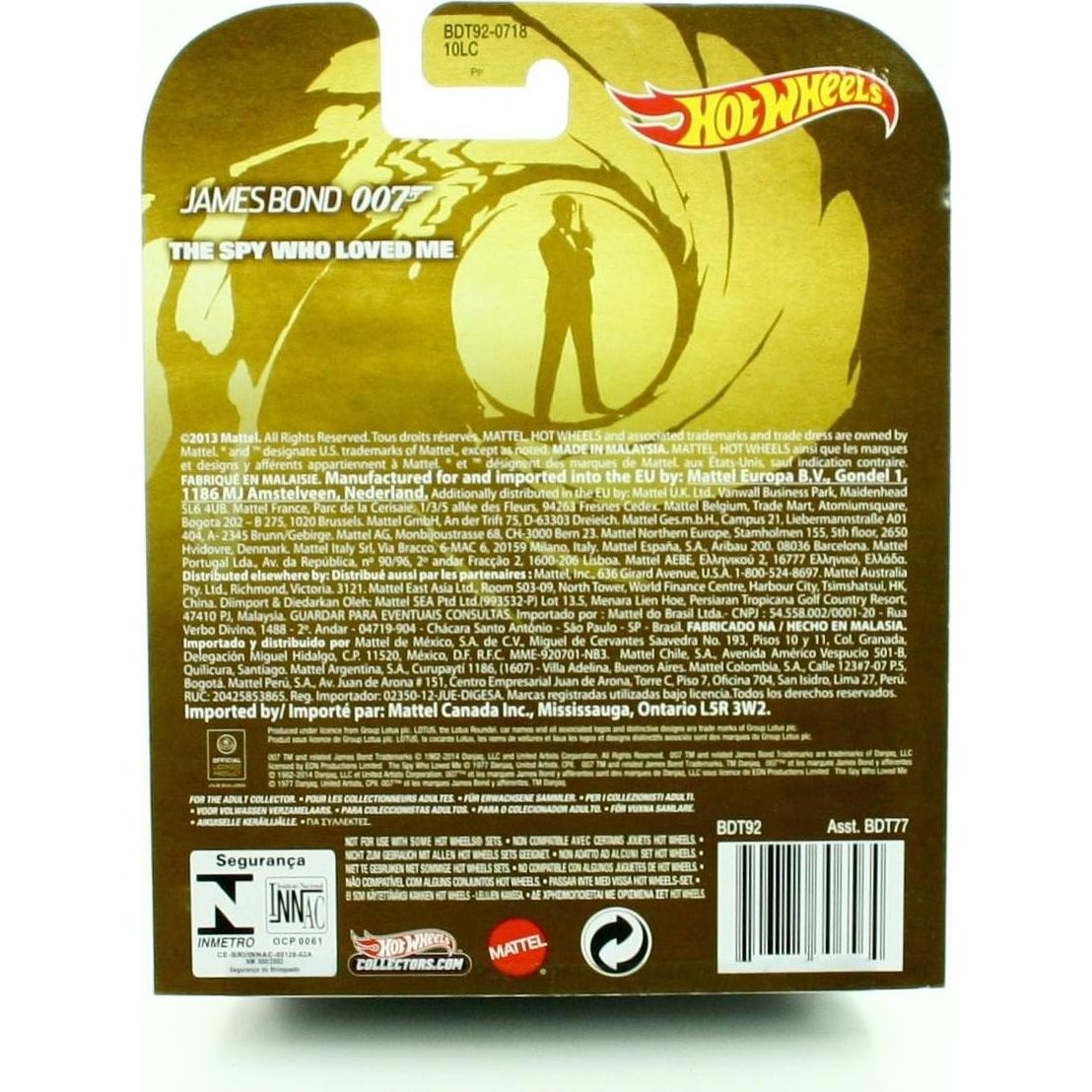 Hot Wheels Lotus Esprit S1 007 Retro 1:64 Coleccionable